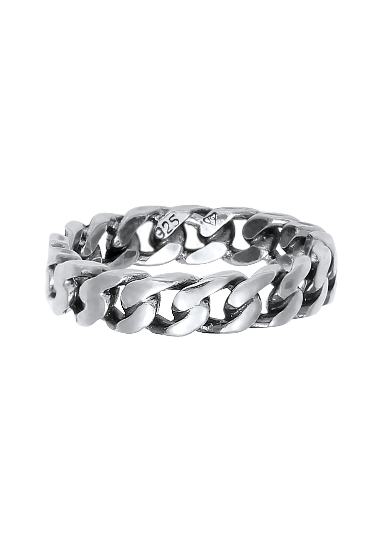 Elli Silberring »Ring Panzer Design Bandring 925 Silber«