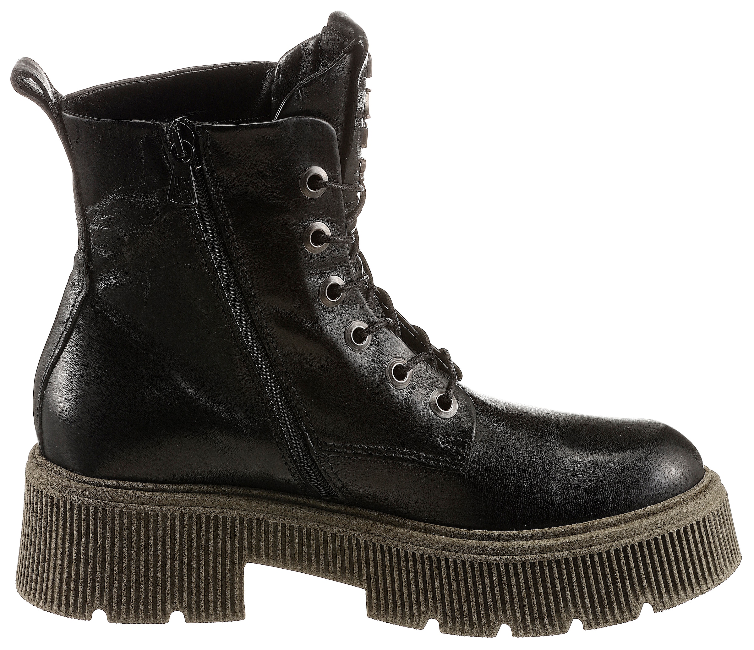 Mjus Schnürstiefelette »BOMBACOLOR«