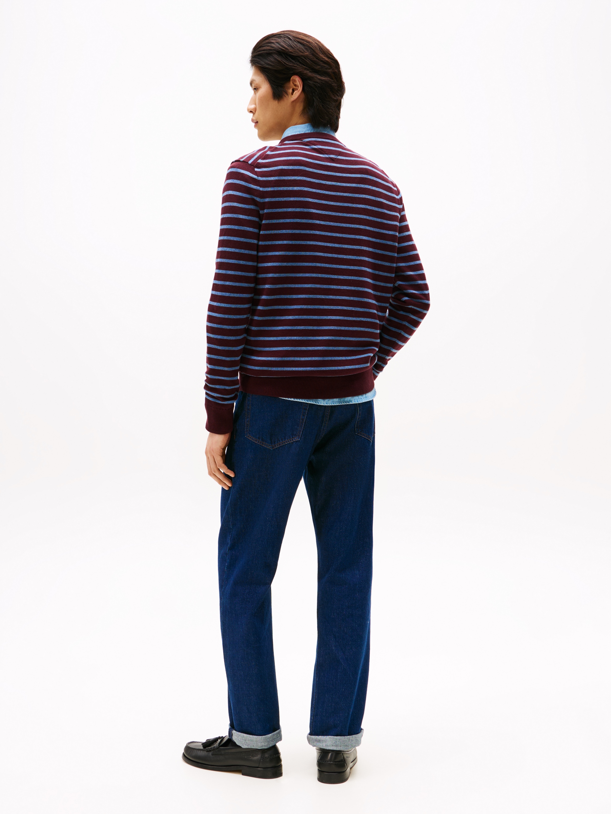 Tommy Hilfiger Rundhalspullover »ESSENTIAL COTTON CREW NECK«, 100% Baumwolle Crewneck Regular Fit Premium Mode
