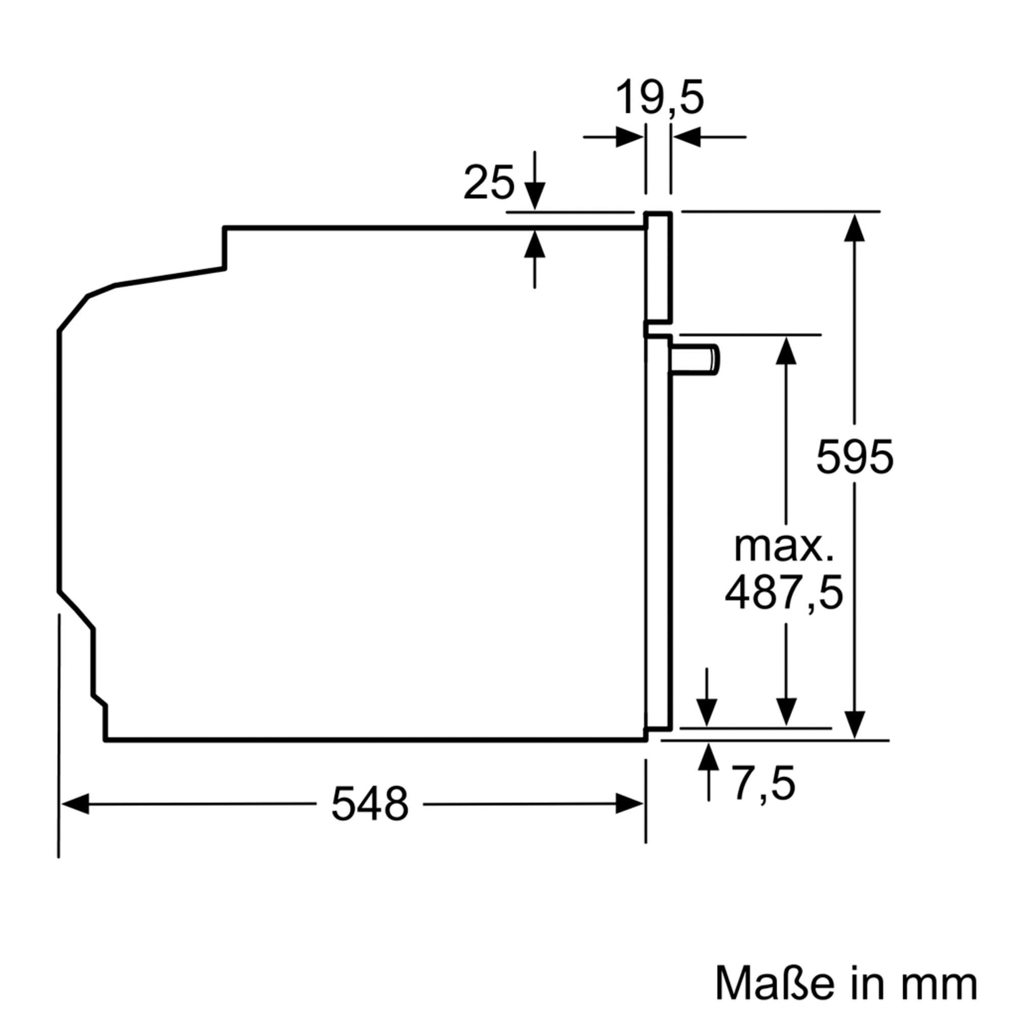 BOSCH Pyrolyse Backofen »HBA578BS0«, Serie 6, HBA578BB0, mit Teleskopauszug nachrüstbar, Pyrolyse-Selbstreinigung