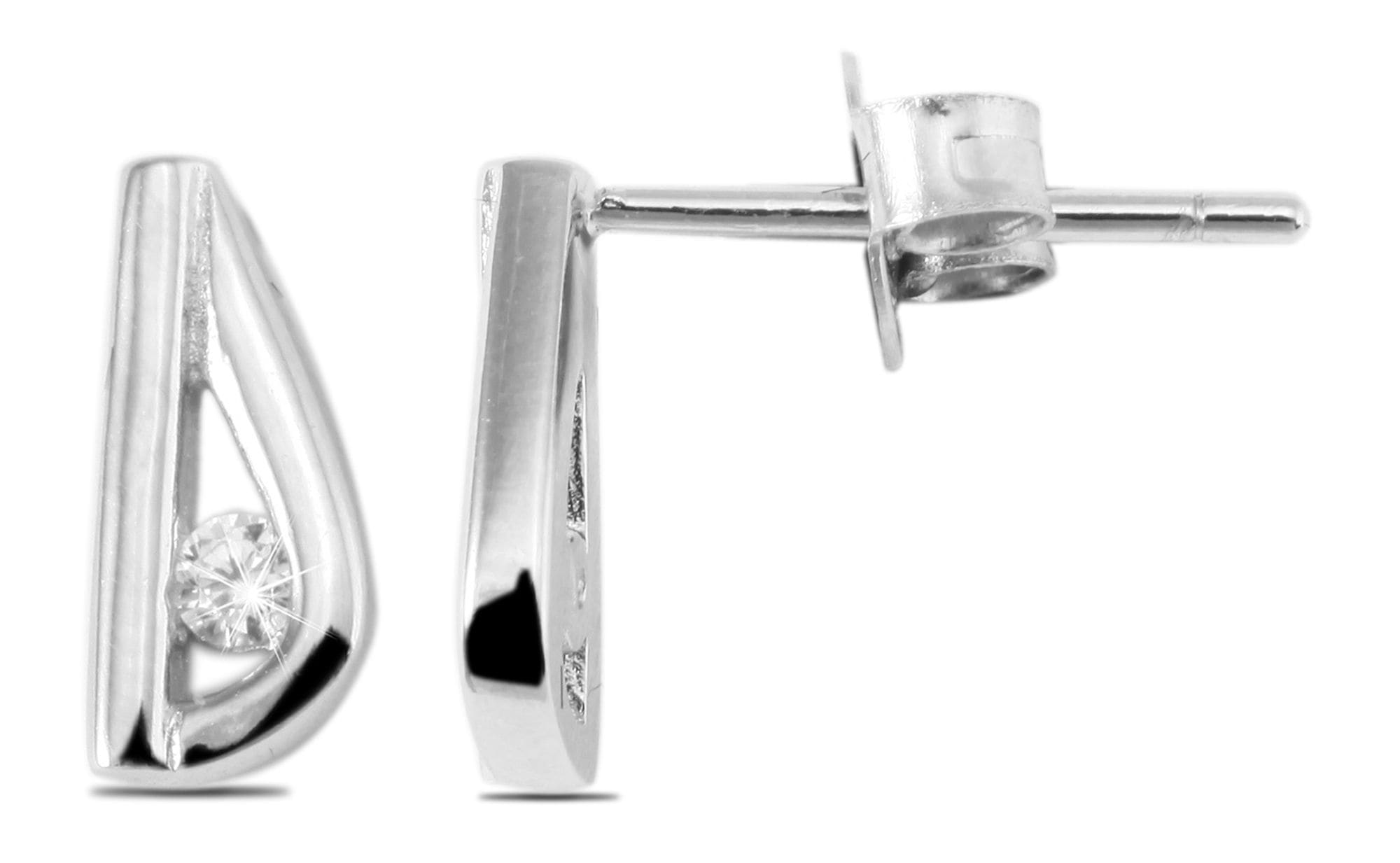 Adelia´s Paar Ohrstecker »Damen Ohrringe ¿ Ohrstecker aus 925 Silber mit Zirkonia«