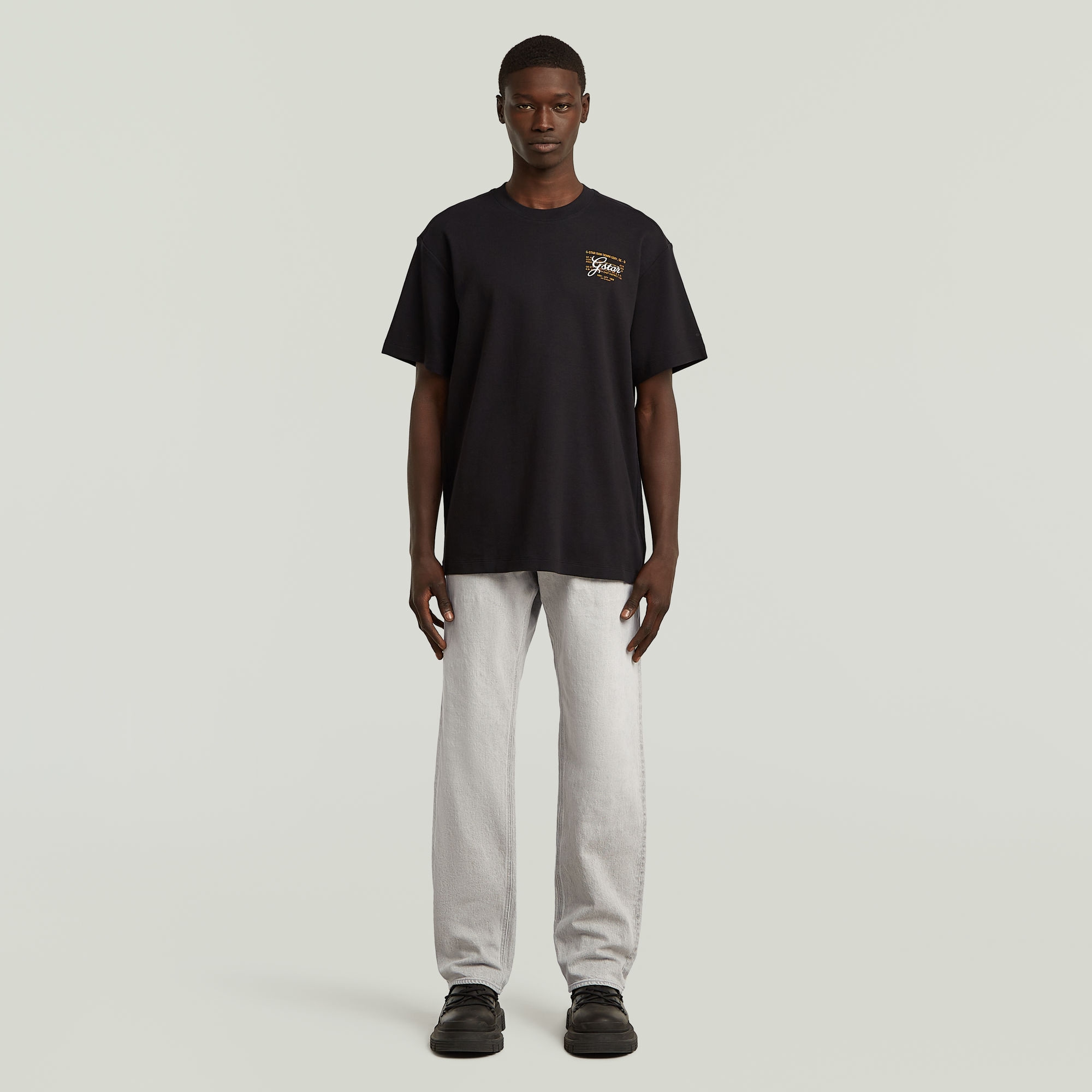 G-STAR T-Shirt »Script« mit kleinem Print auf der Brust, Regular Fit