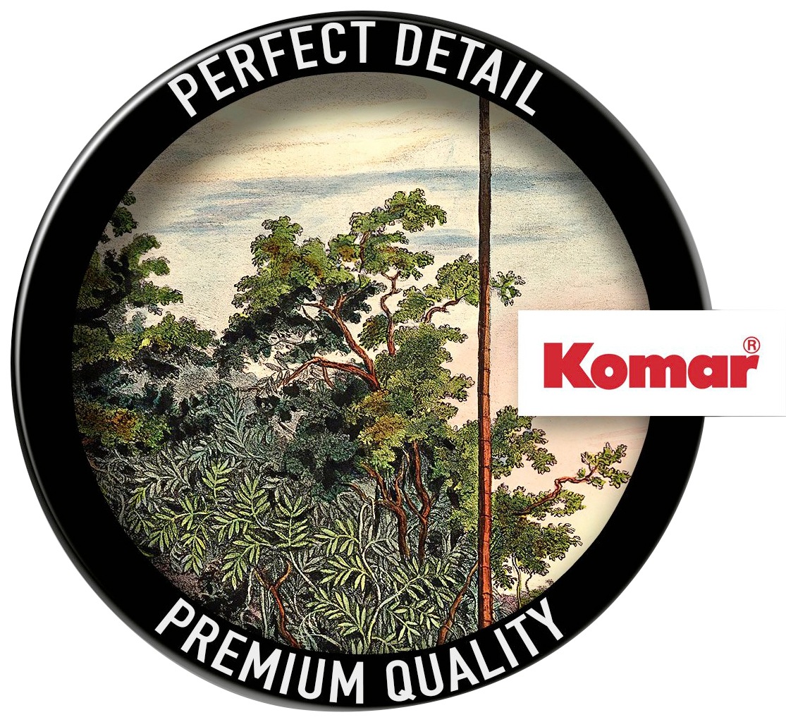 Komar Fototapete »Vlies selbstklebend - Vintage Landscape - Größe 125 x 125 cm«, bedruckt, Wohnzimmer, Schlafzimmer