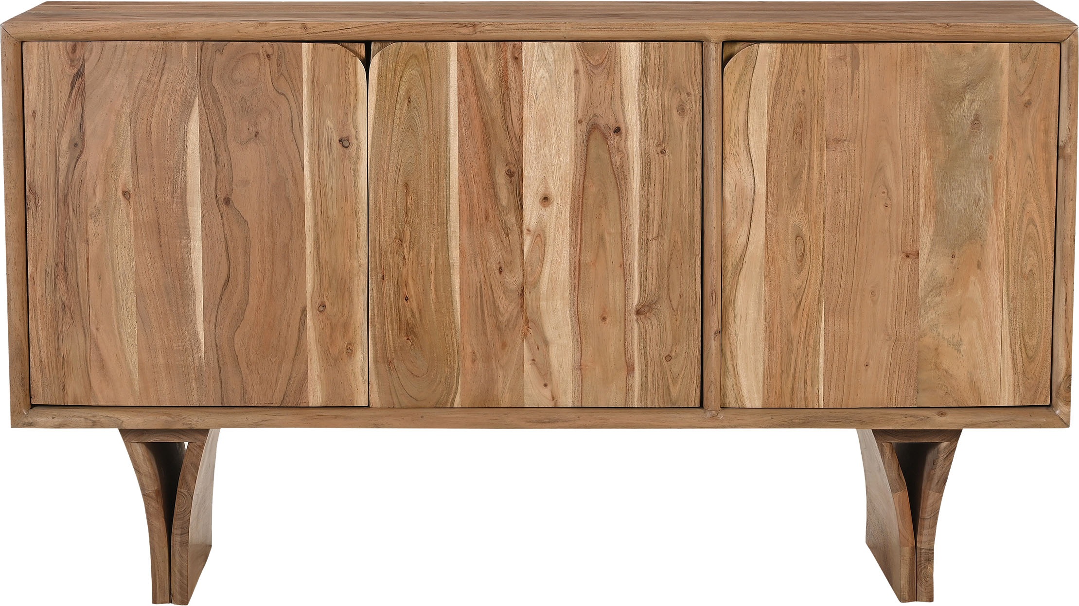 SIT Sideboard »ACACIA WAVE«, (1 St.), extravagantes Holzwangengestell