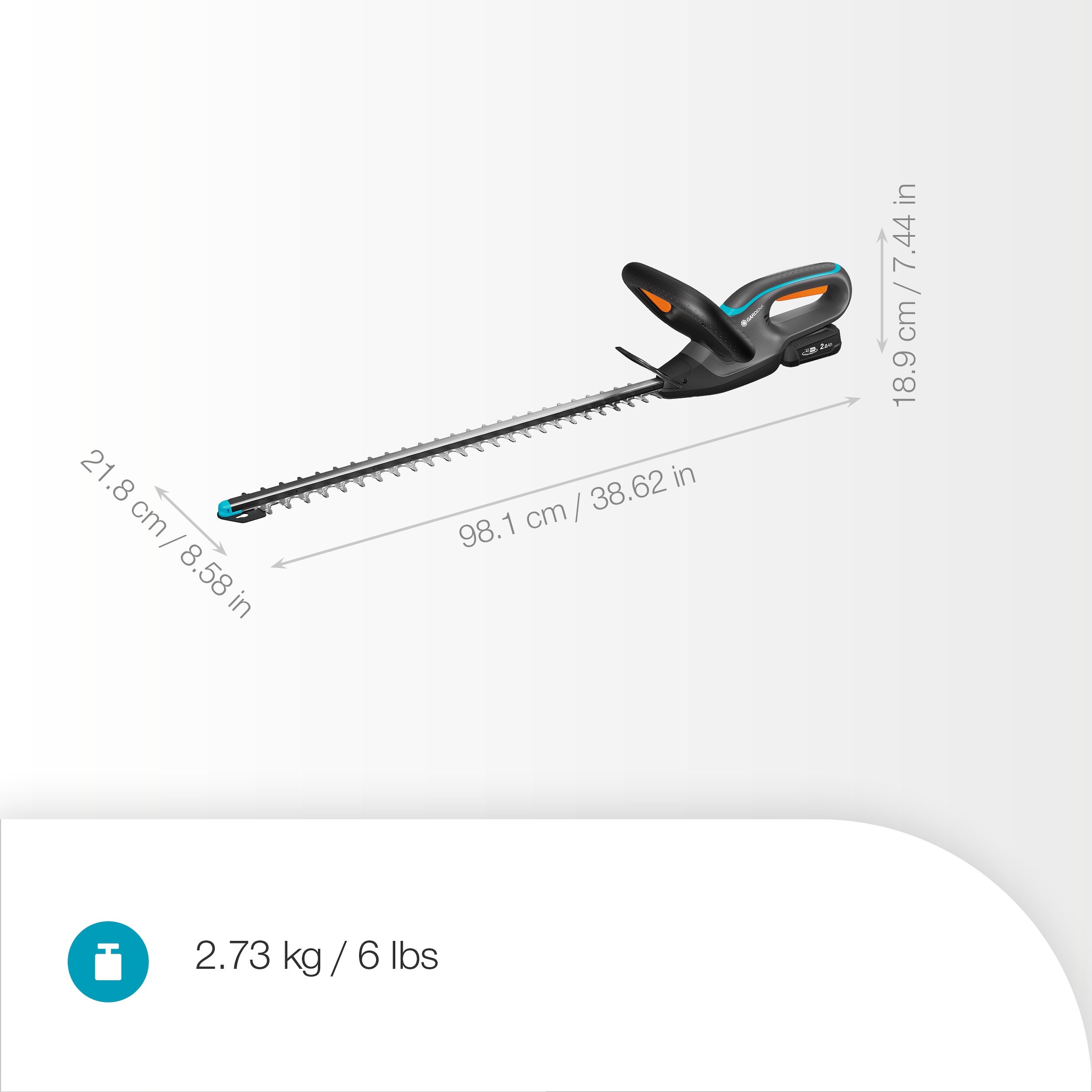 GARDENA Akku-Heckenschere »EasyCut 55/18V P4A Ready-To-Use Set« ()  Inkl. Akku und Ladegerät