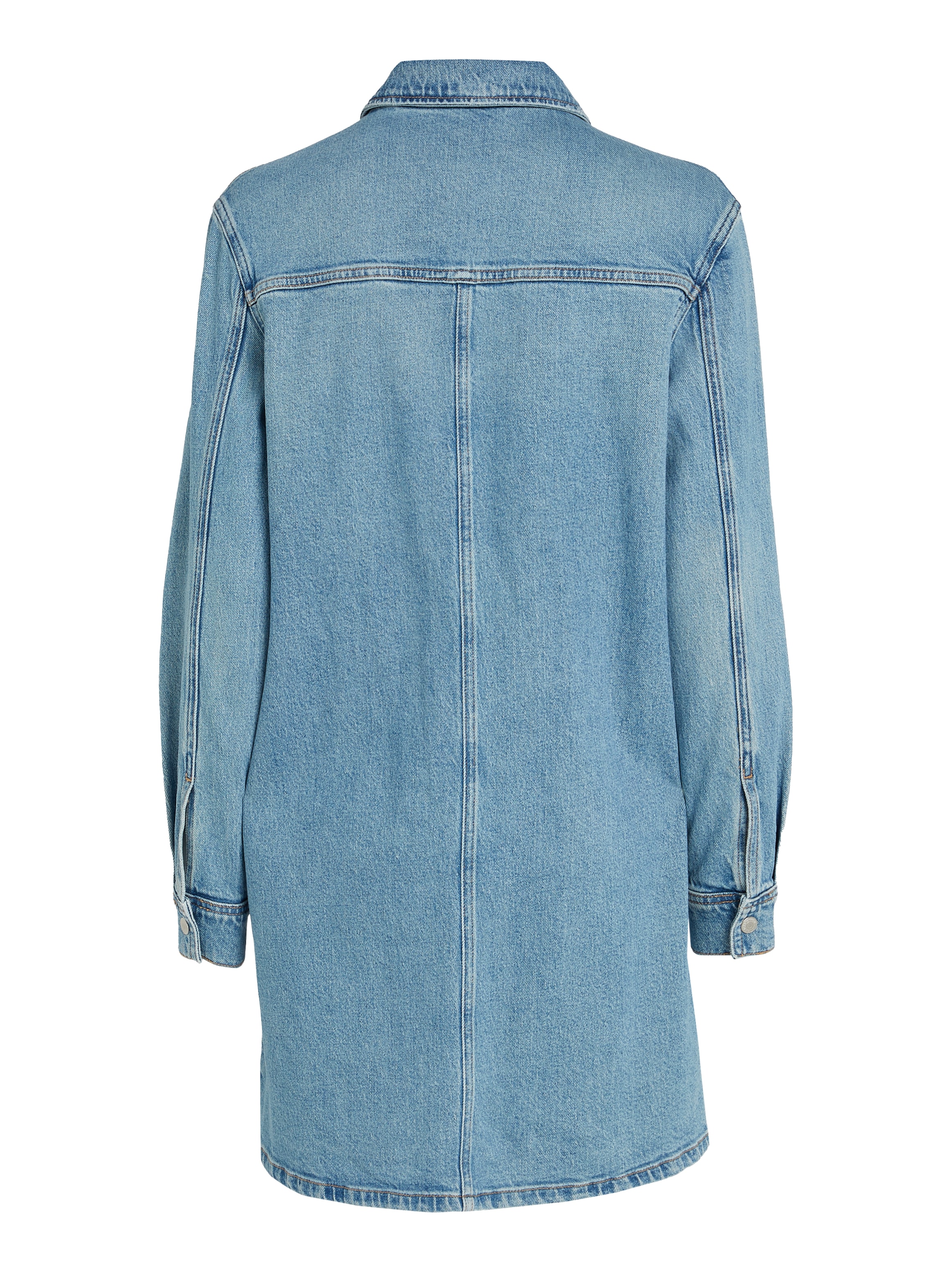 Tommy Jeans Blusenkleid »ALINE LS DRESS CH6119 EXT«, mit Tommy Jeans Flagge