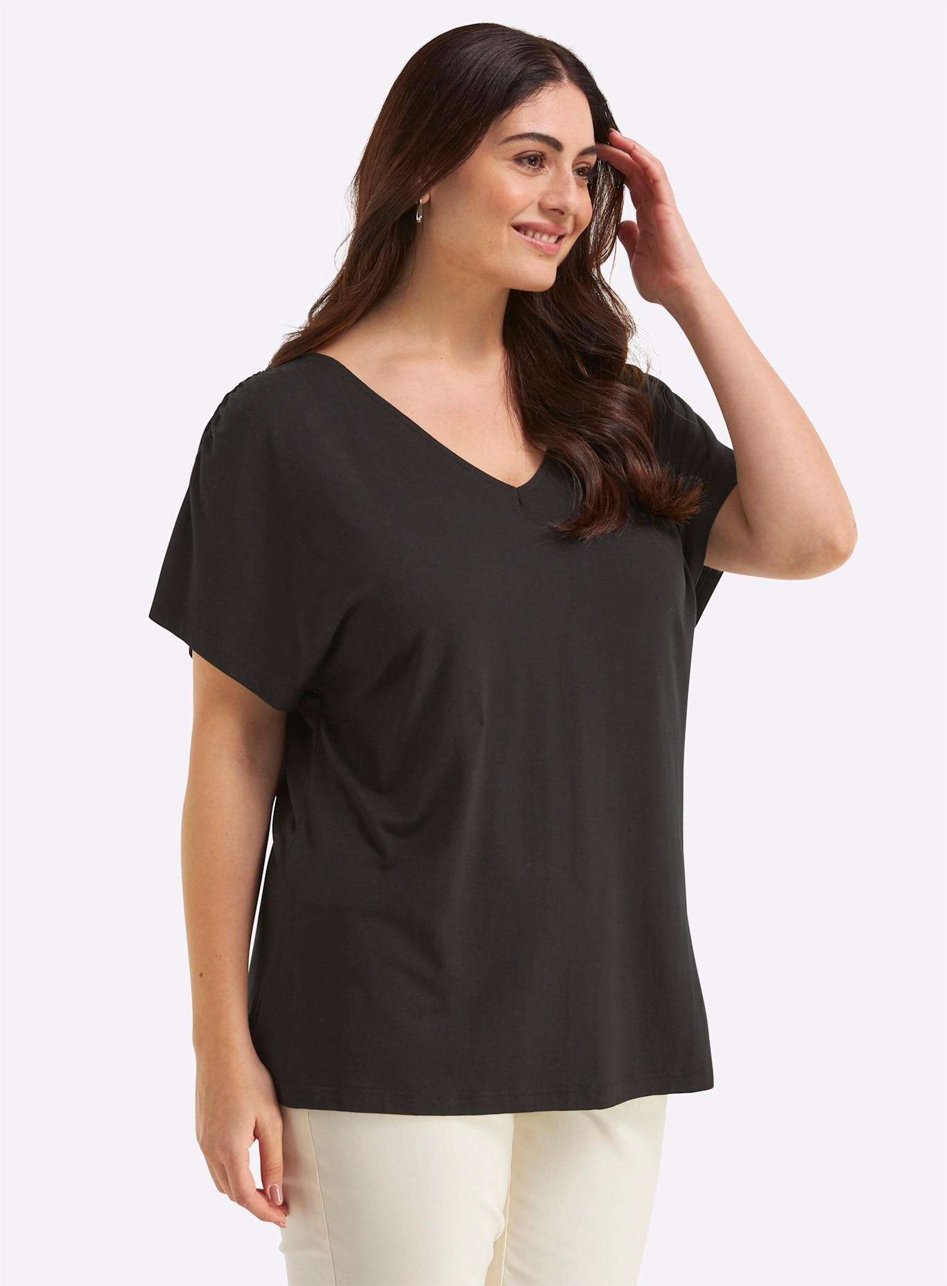 Sheego T-Shirt »Halbarmshirt« 1