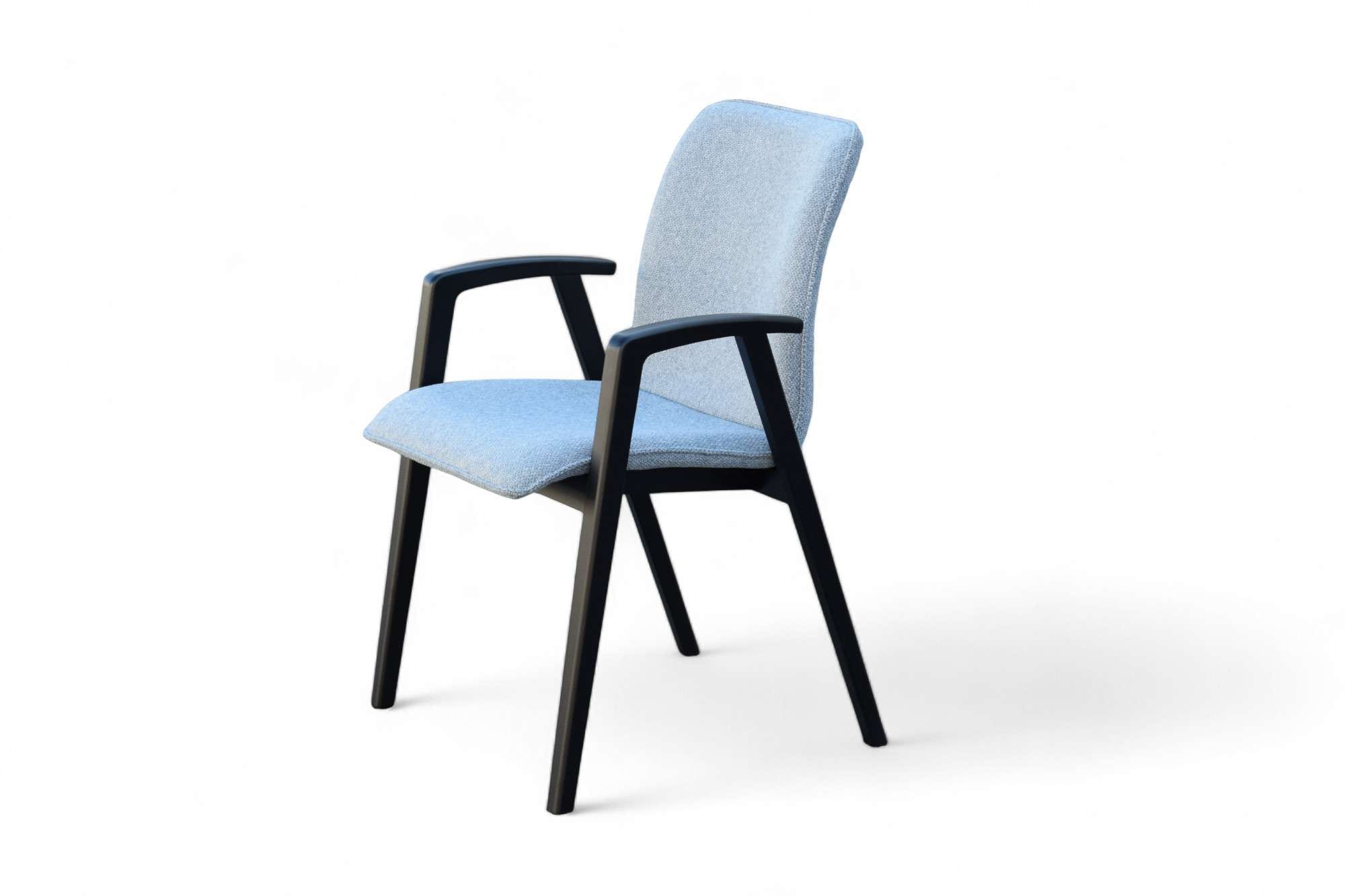 Home affaire Armlehnstuhl »Loreen Esszimmerstuhl, Polsterstuhl, Wohnstuhl, Essstuhl mit Armlehnen« (Set) 2 Stk. Webstoff Massivholzgestell und Armlehnen, stilvoll, bequem, Designstuhl