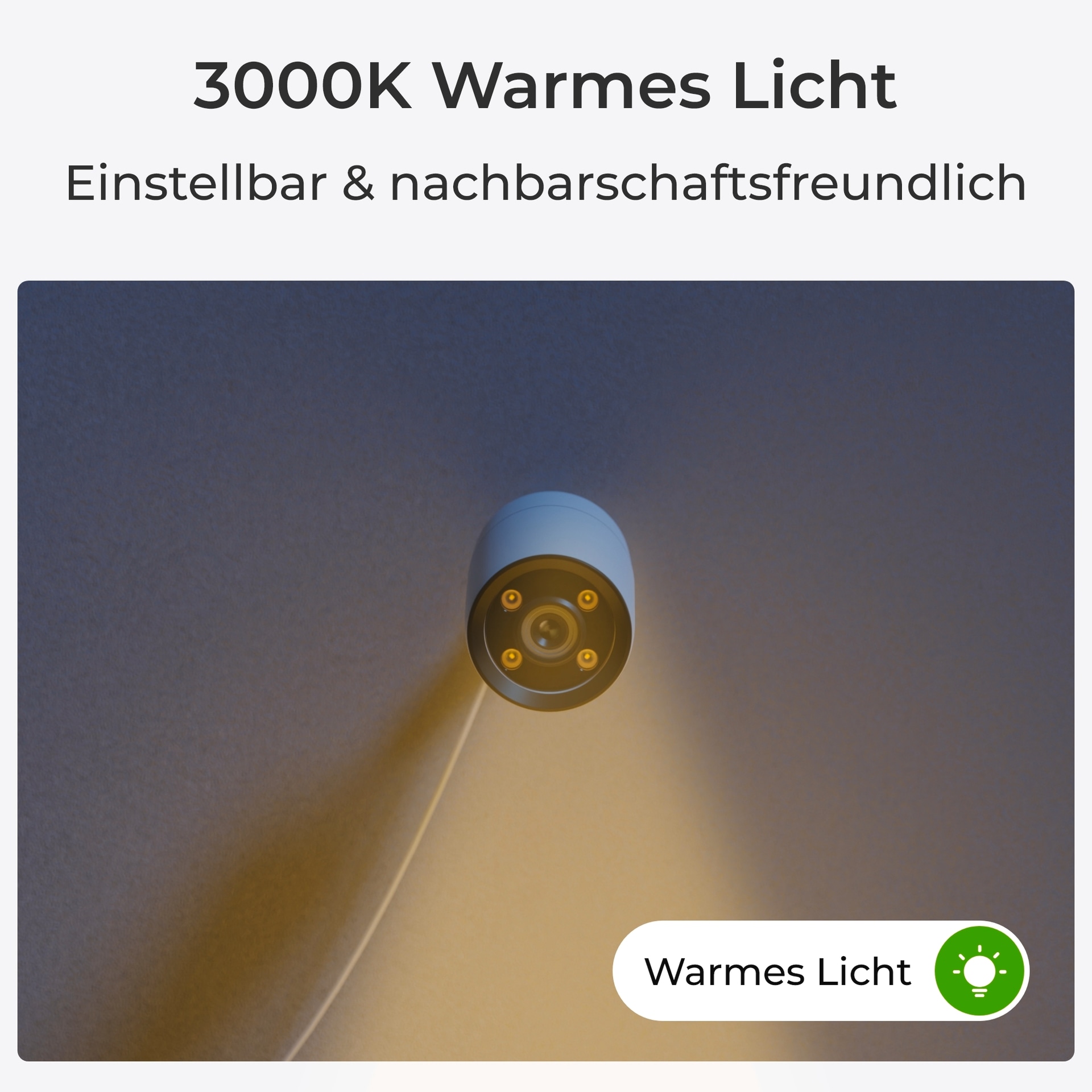 Reolink Überwachungskamera »ColorX Series P320X - 4MP Außenkamera«, Außenbereich, Echtfarben-Nachtsicht, PoE, 3000K einstellbares Warmlicht