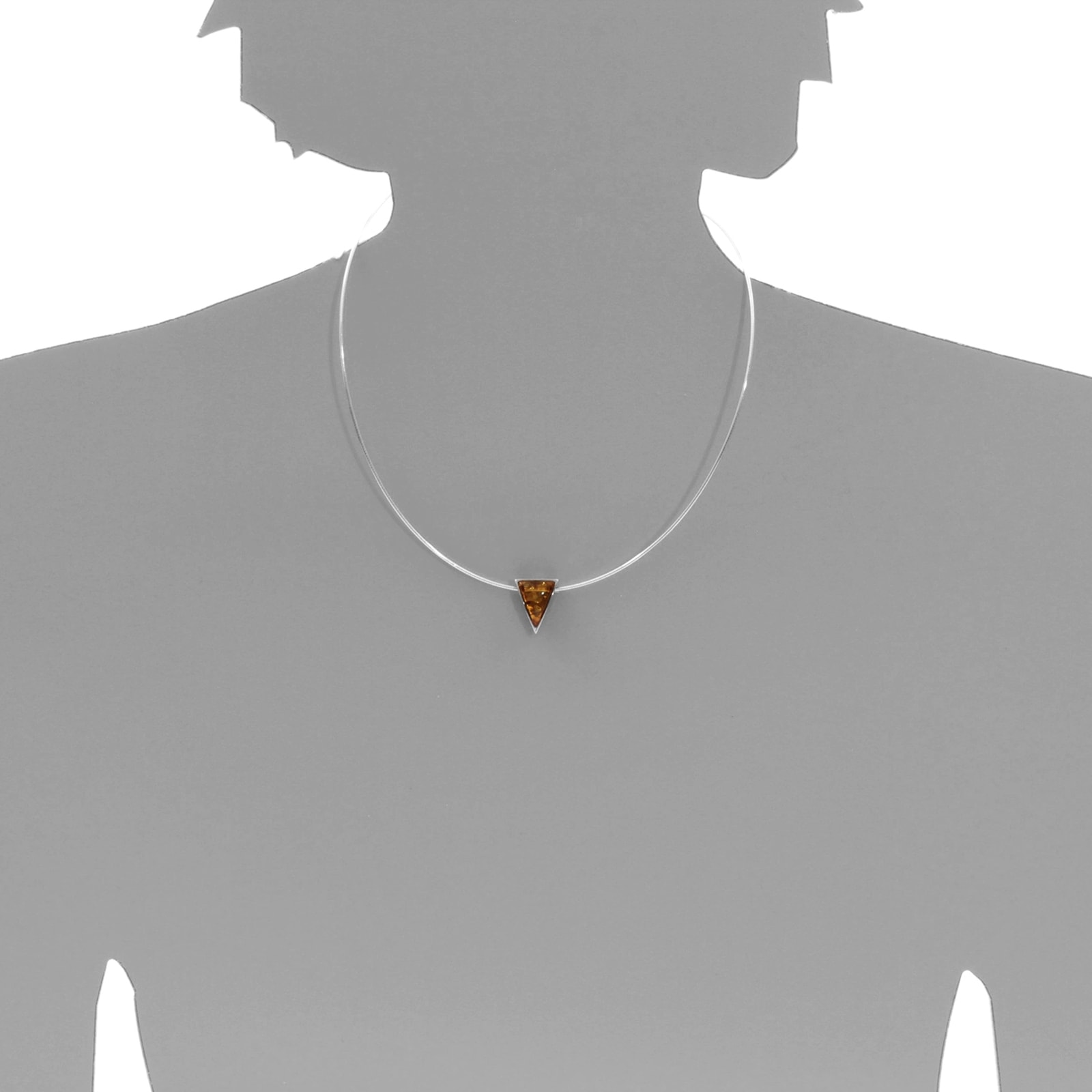 OSTSEE-SCHMUCK Kette mit Anhänger »- Gleiter-Classic 17 x 14 mm - Silber 925/000 - Bernstein«