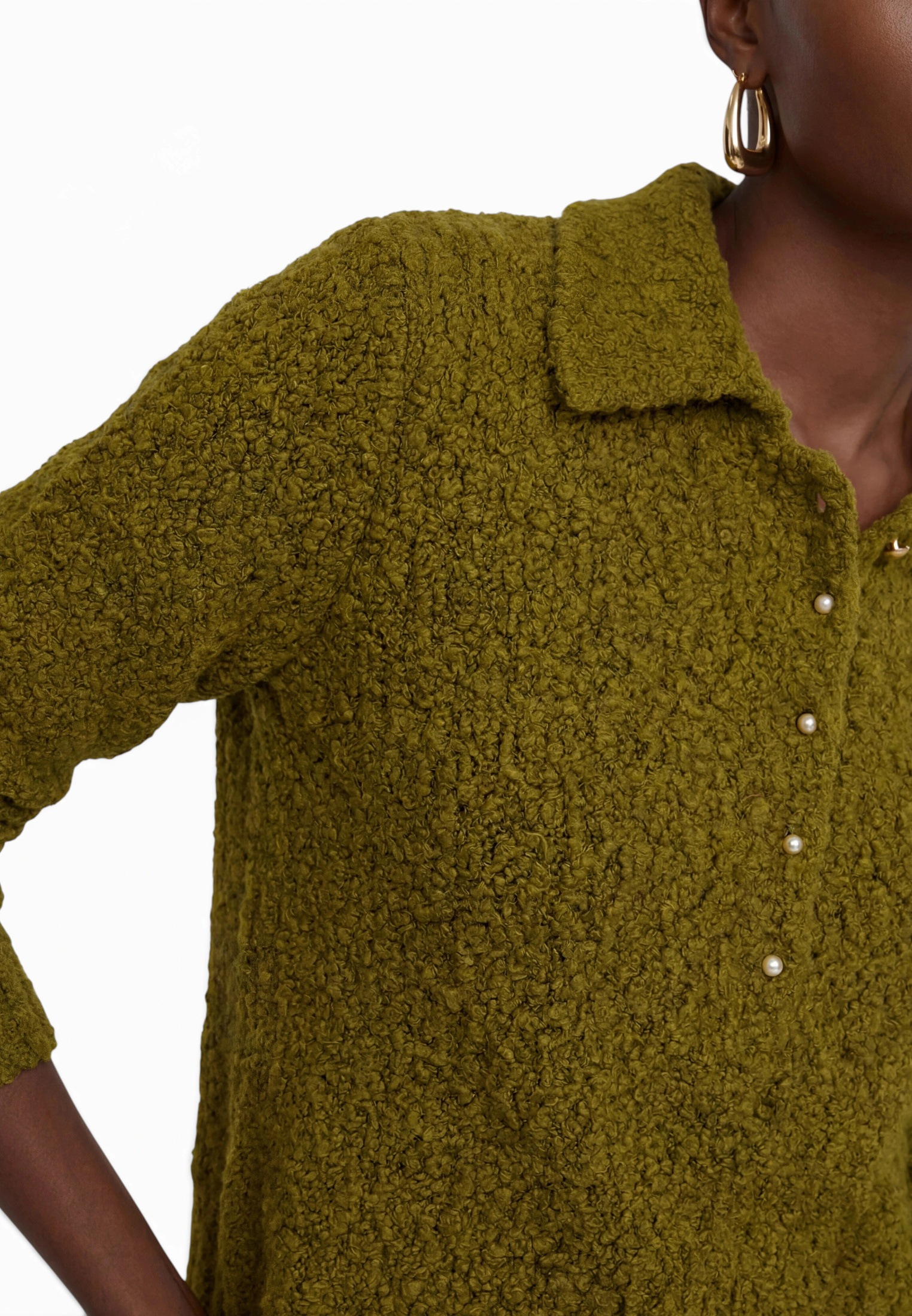 Zero Strickpullover »Strickpullover mit Kragen«