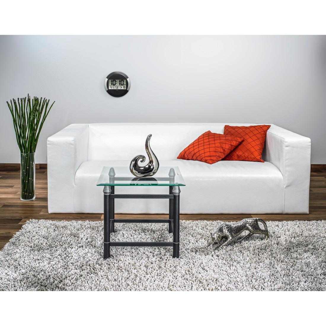 Hama Funkwanduhr »Digitale Funkuhr "Ischia", DCF, Schwarz« Tischuhr mit Temperaturanzeige