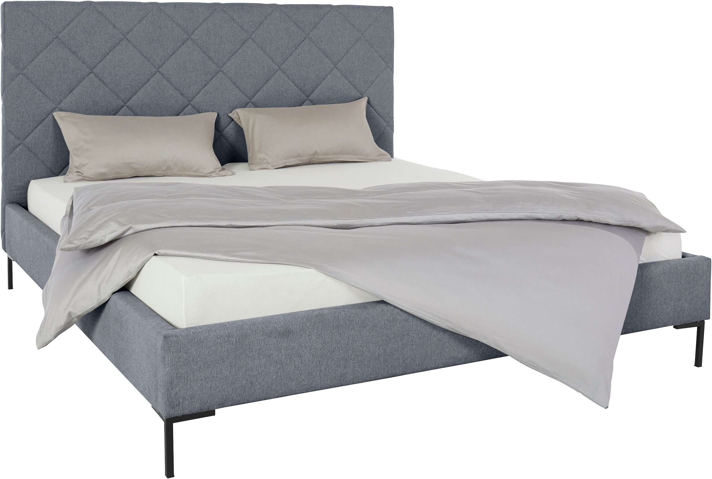 Guido Maria Kretschmer Home&Living Polsterbett »Charlott«, Modernes Polsterbett mit oder ohne Lattenrost