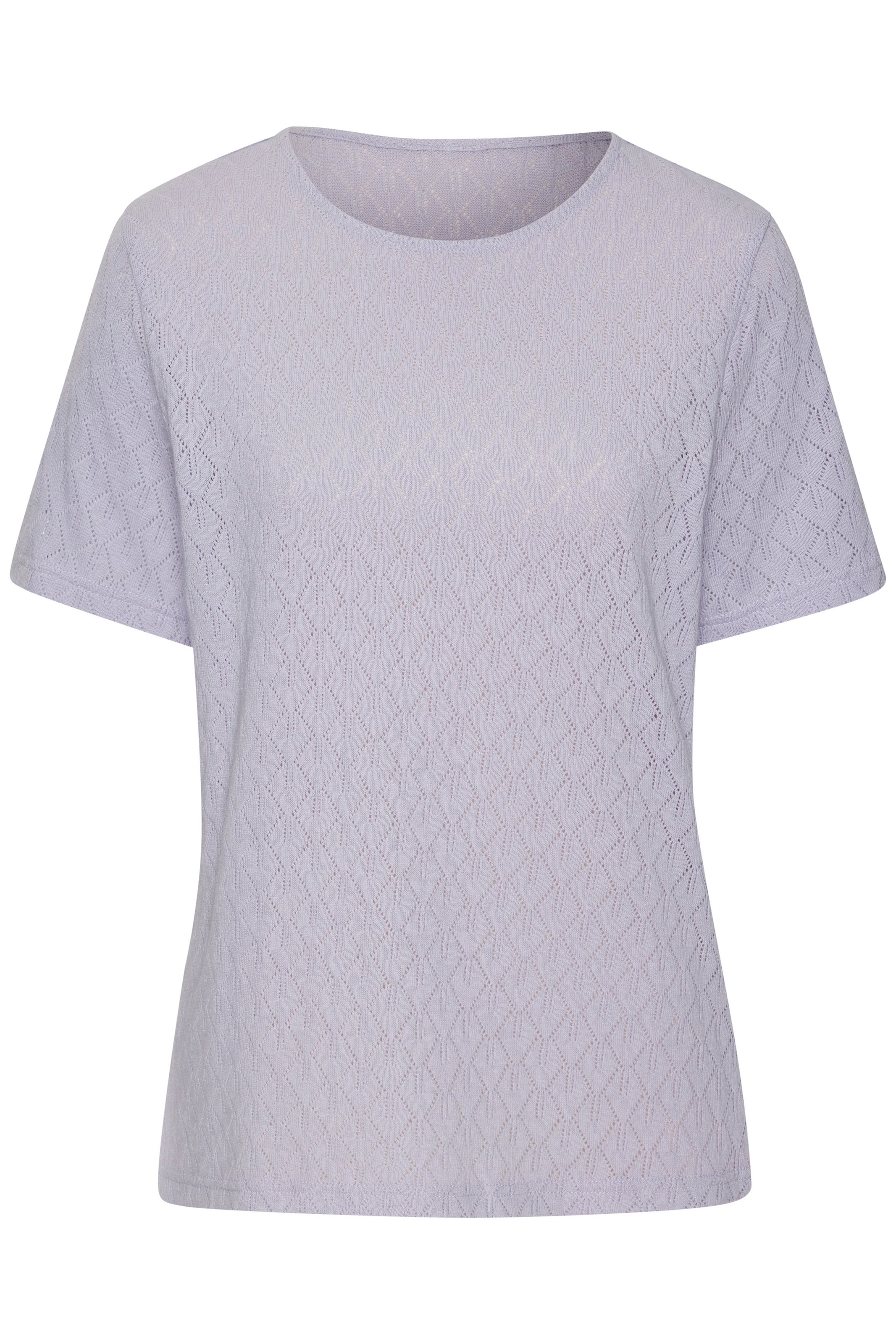 Vivance Kurzarmshirt »mit modischem Ajour-Muster«, aus weicher Baumwoll-Qualität