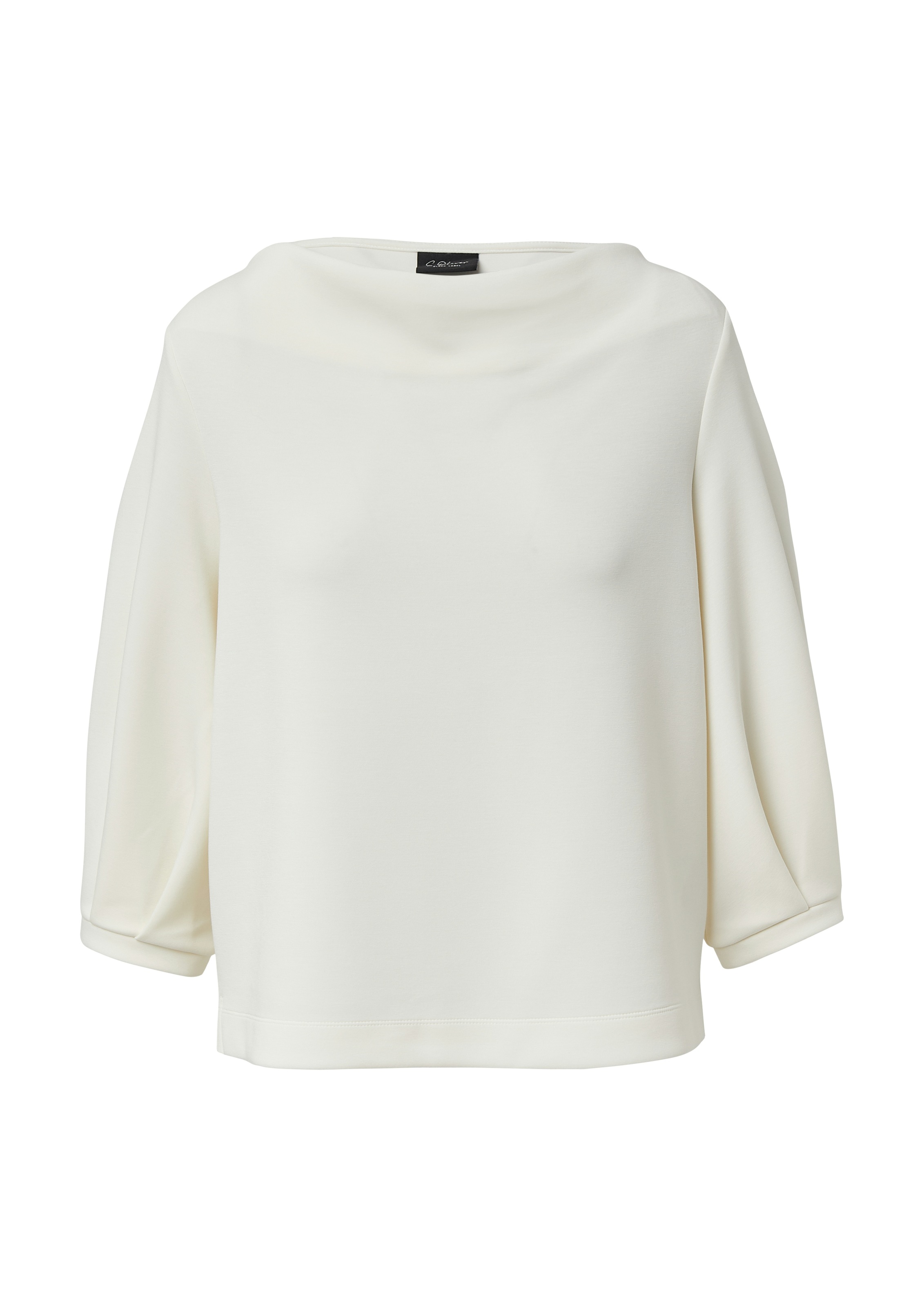 s.Oliver BLACK LABEL Sweatshirt, mit Wasserfall Ausschnitt