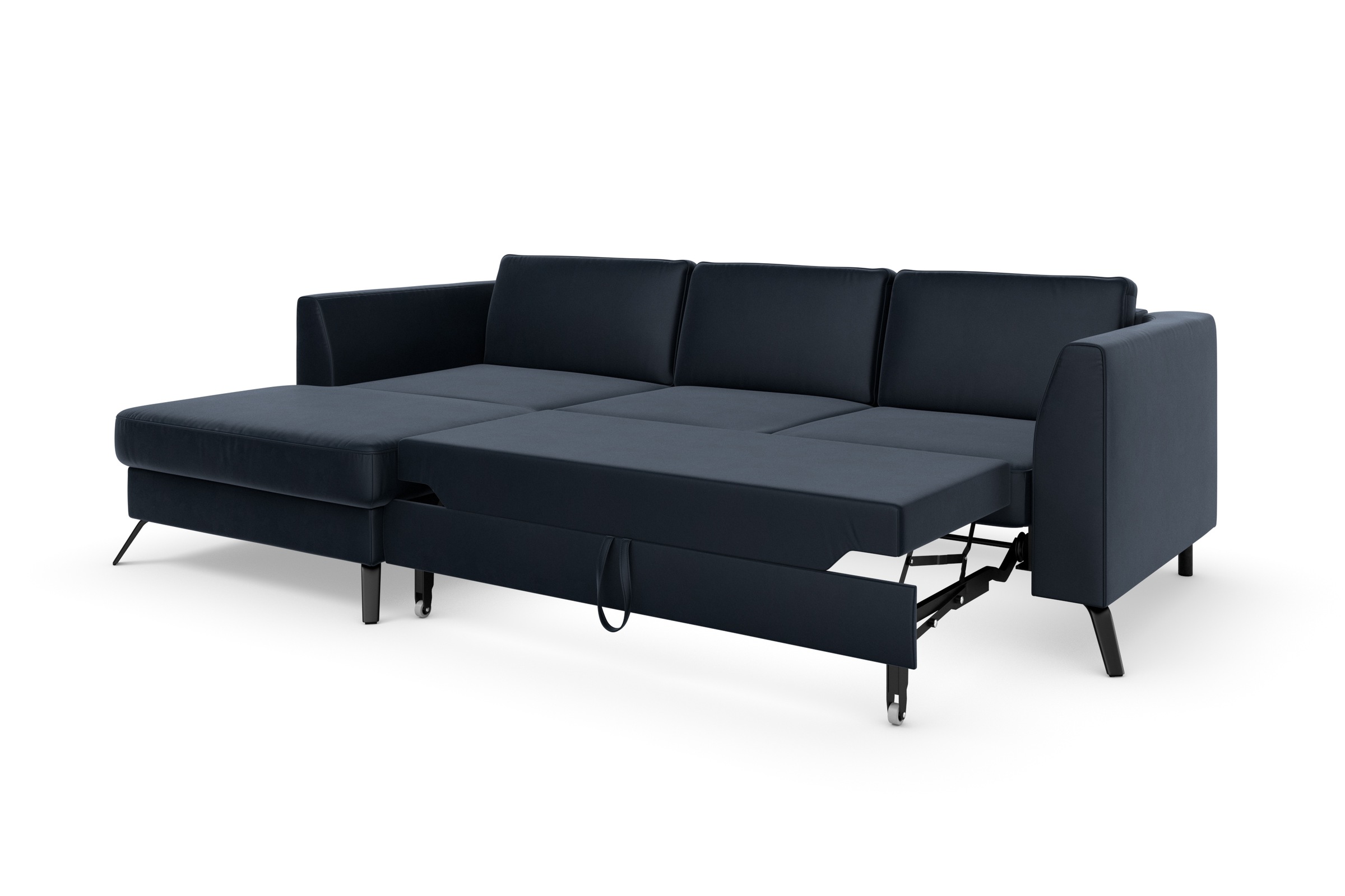 sit&more Ecksofa »Olsen L-Form«, inklusive Sitztiefenverstellung, wahlweise mit Bettfunktion, 15cm hoch