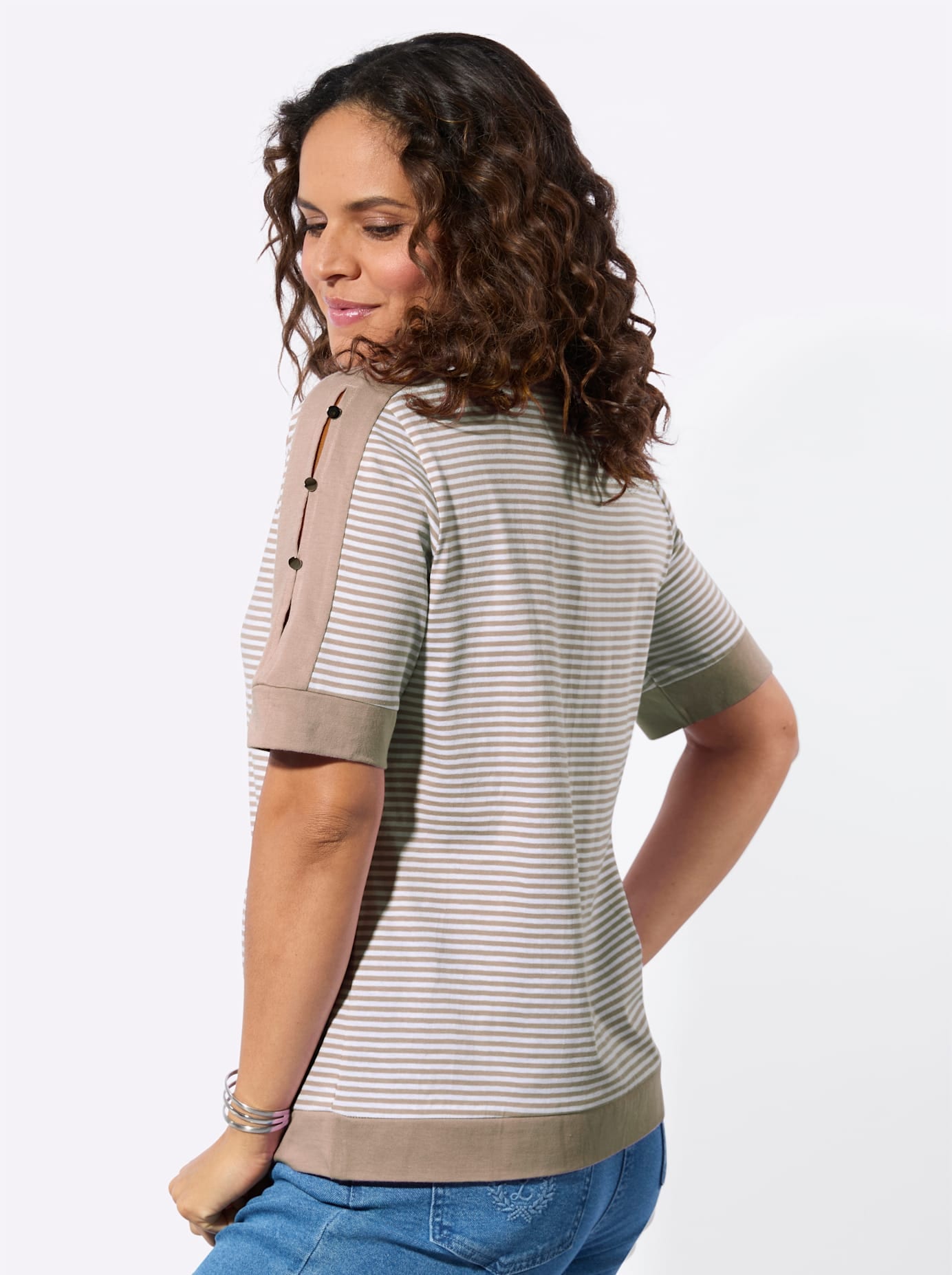 Casual Looks Kurzarmshirt »Ringelshirt« 1 tlg.