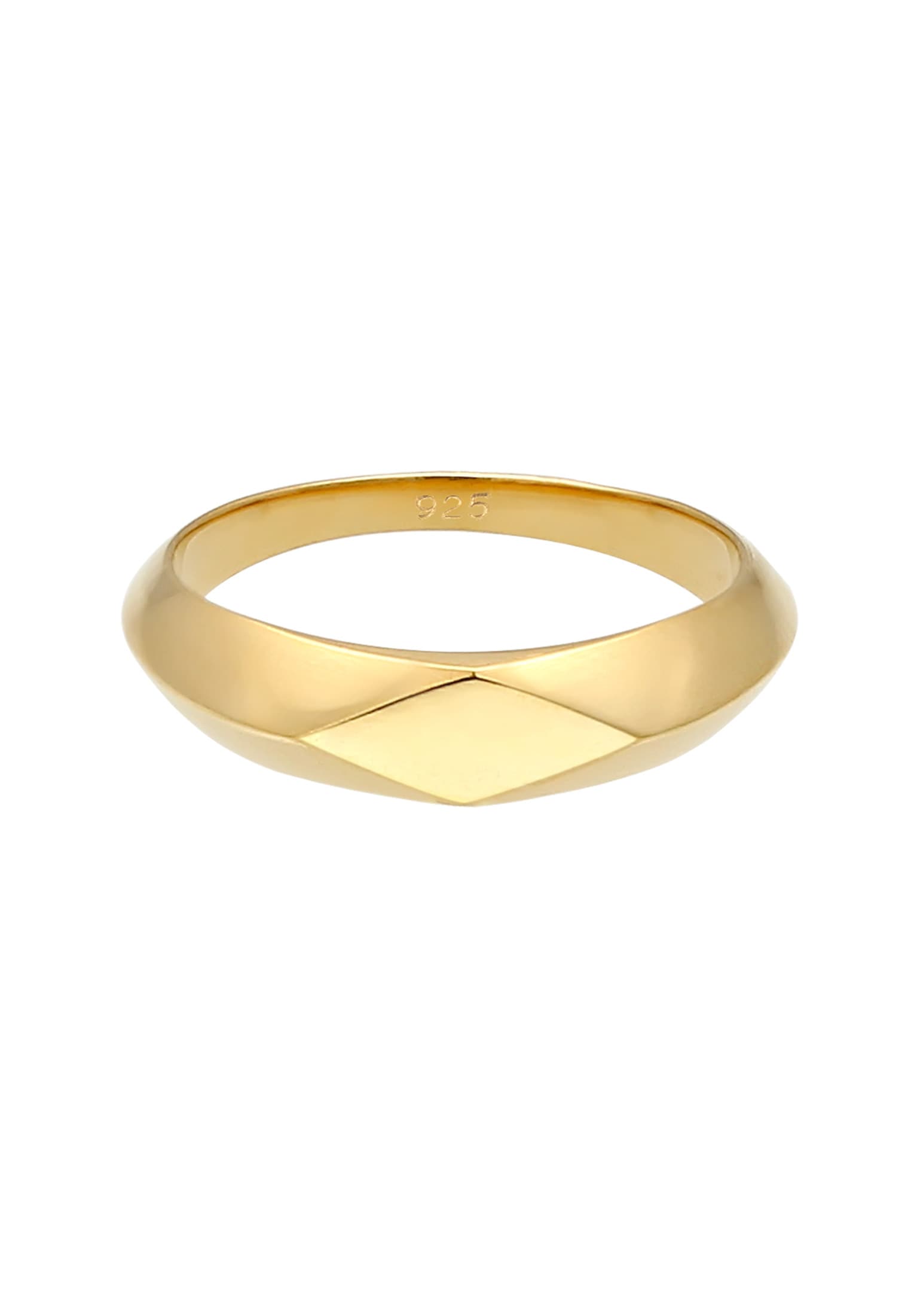 Elli Siegelring »Ring Kleiner Siegelring Raute Pinky Ring 925 Silber«