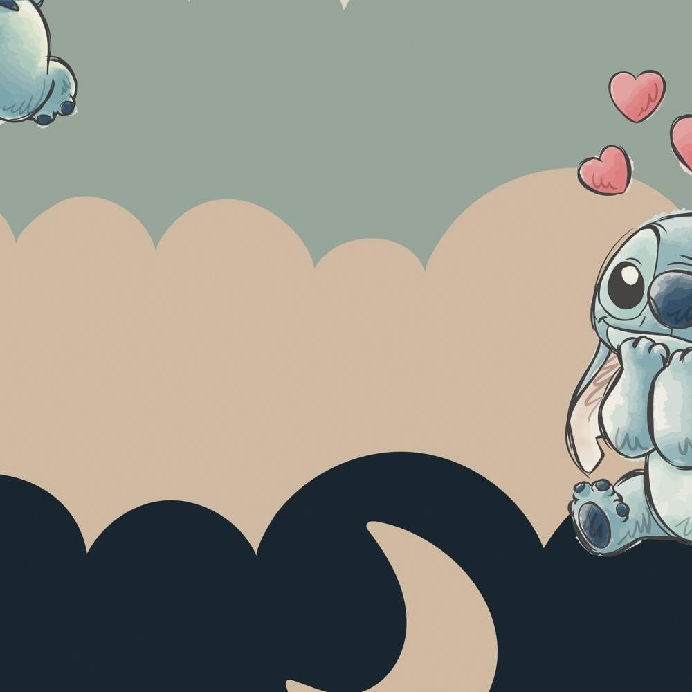 Komar Vliestapete »Disney Lilo and Stitch Cozy Clouds« bedruckt glatt Rolle mit 212 x 250 cm