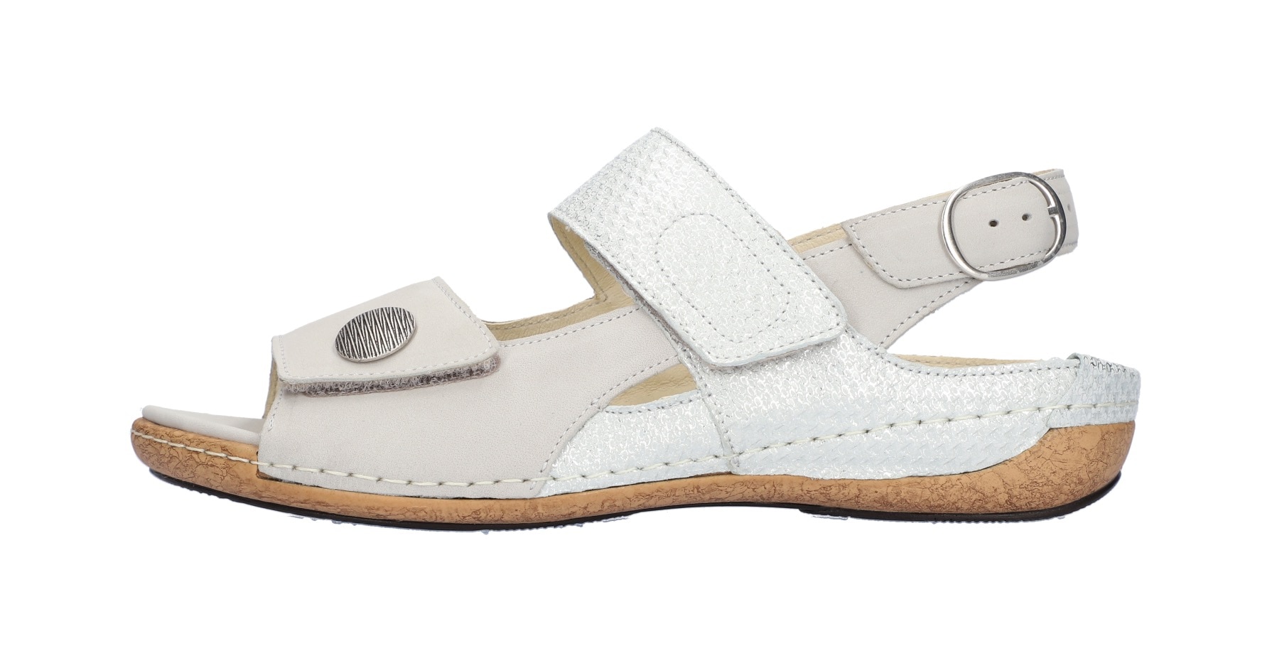 Waldläufer Sandale »HELIETT«, Sommerschuh, Klettschuh, Keilabsatz, in Komfortweite H (= sehr weit)