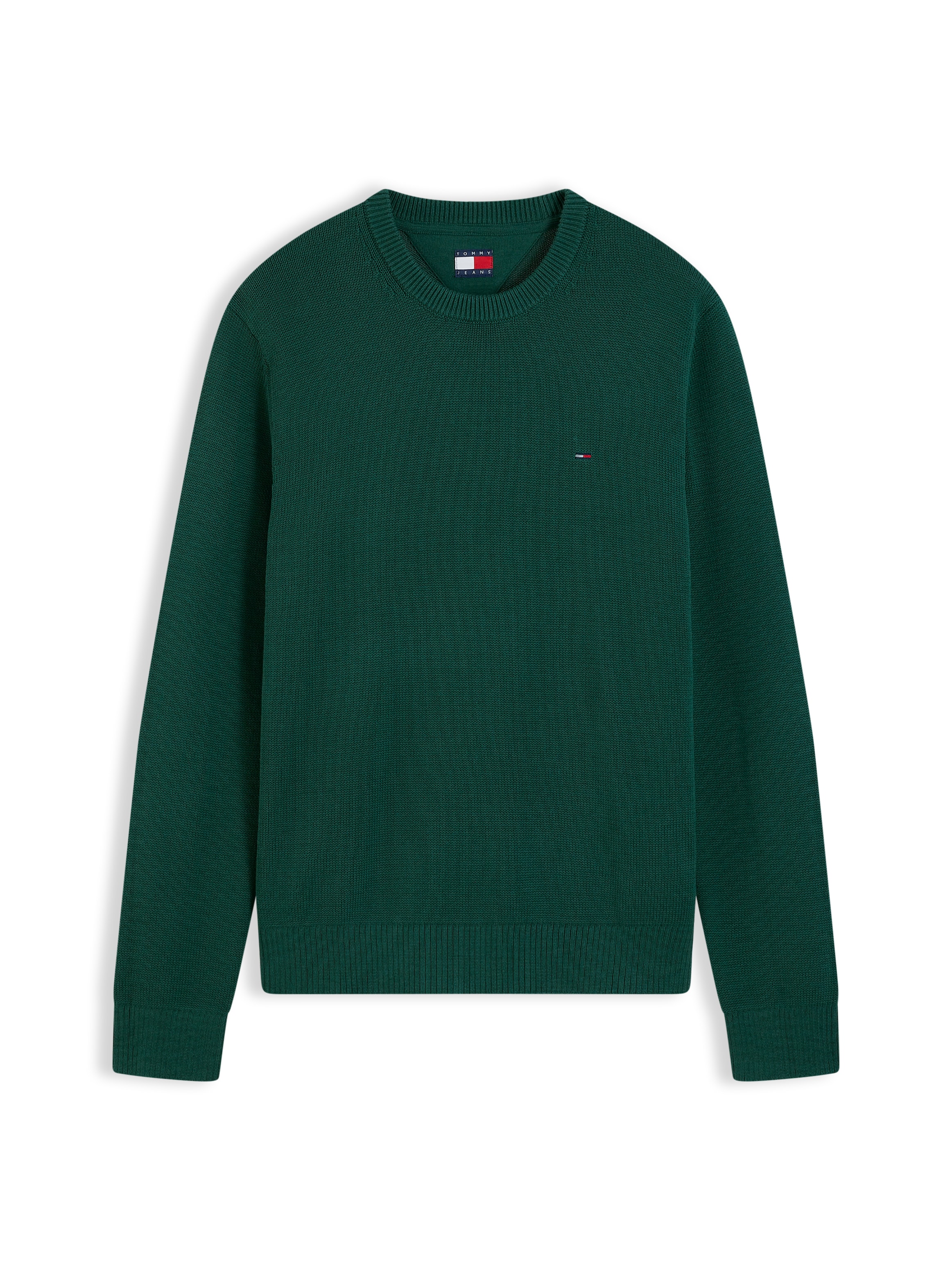 Tommy Jeans Rundhalspullover Slim fit mit Rundhalsausschnitt
