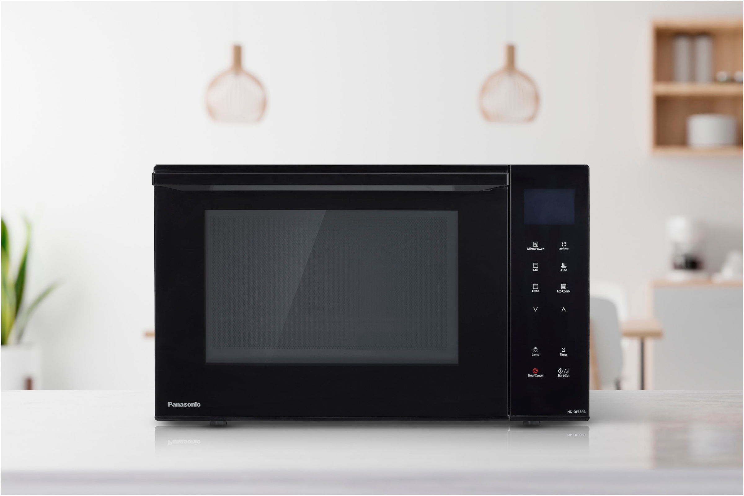Panasonic Mikrowelle »NN-DF38PBEPG«, Grill-Ober-/Unterhitze-Mikrowelle
