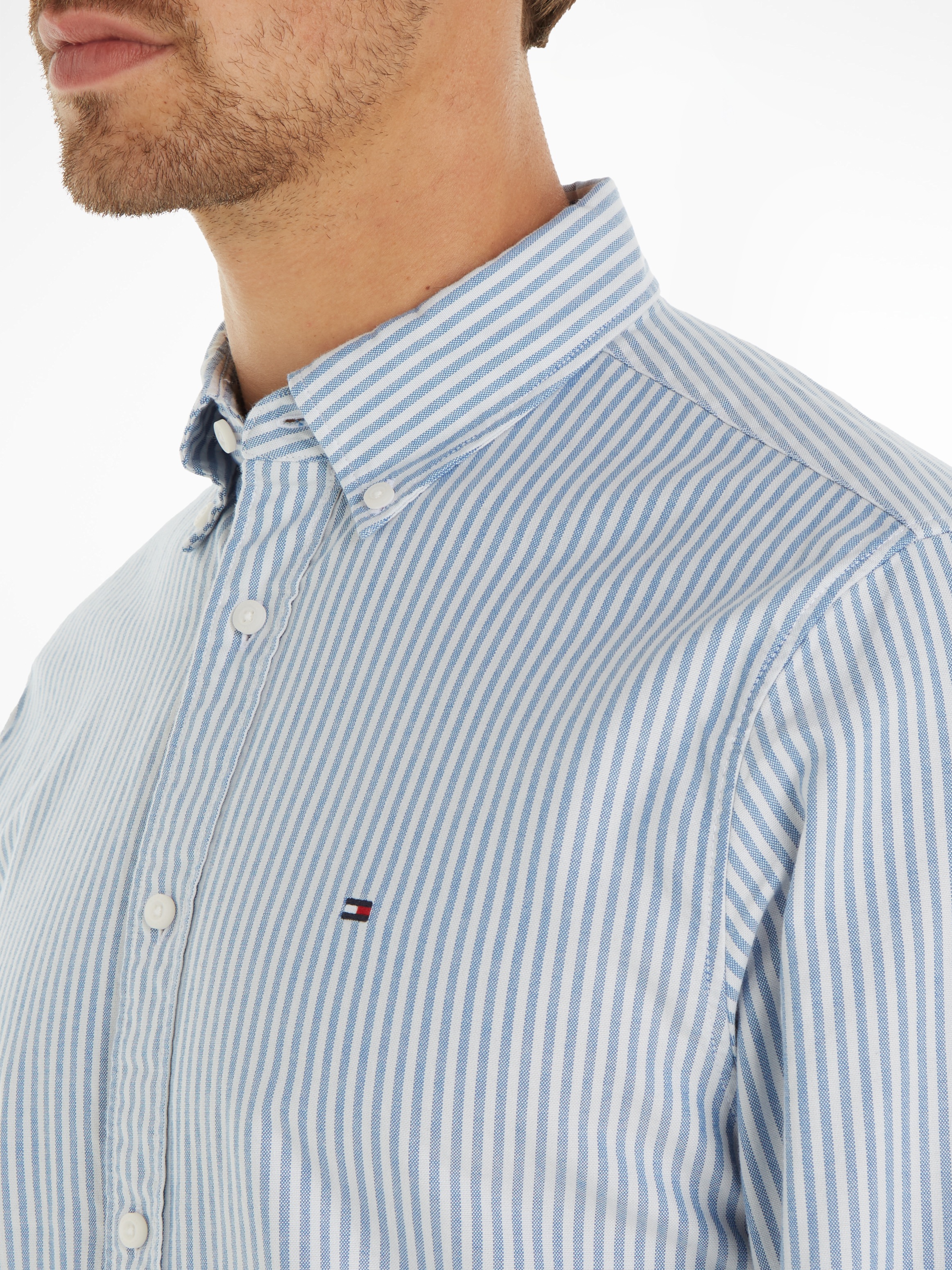 Tommy Hilfiger Langarmhemd »HERITAGE OXFORD STRIPE RF SHIRT«