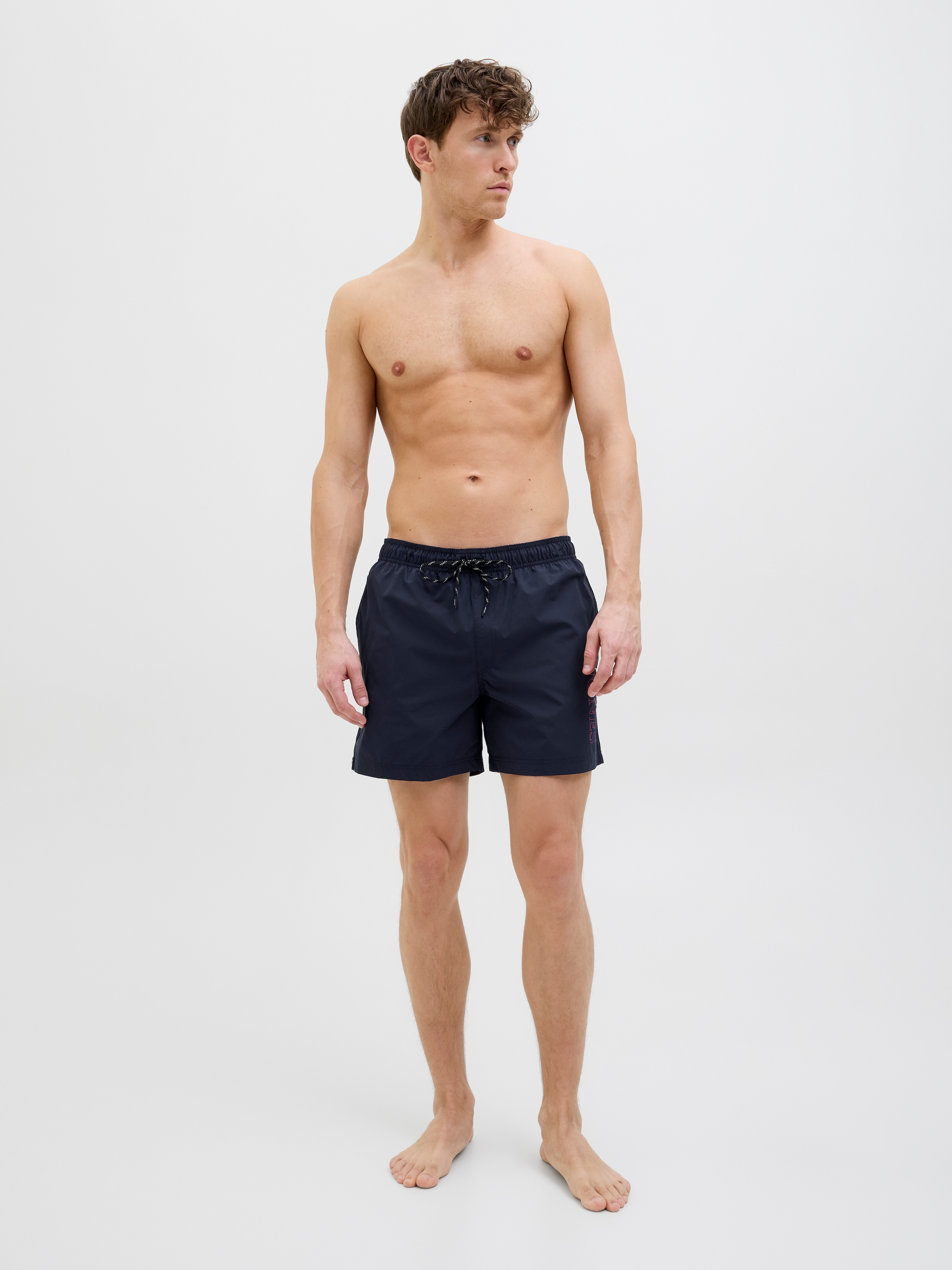 Jack & Jones Badeshorts »JPSTMAUI JJSWIM DOUBLE LOGO AKM SN«