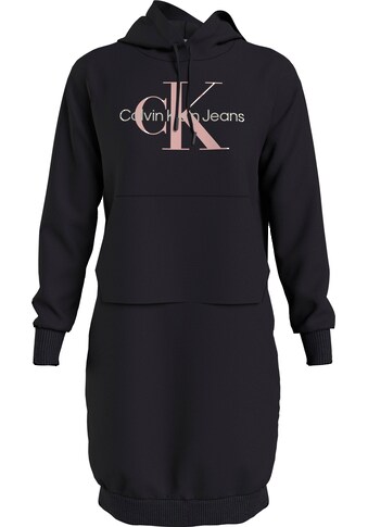 Calvin Klein Jeans Plus Sweatkleid »PLUS MONOLOGO HOODIE DRESS«, mit auffallender... kaufen