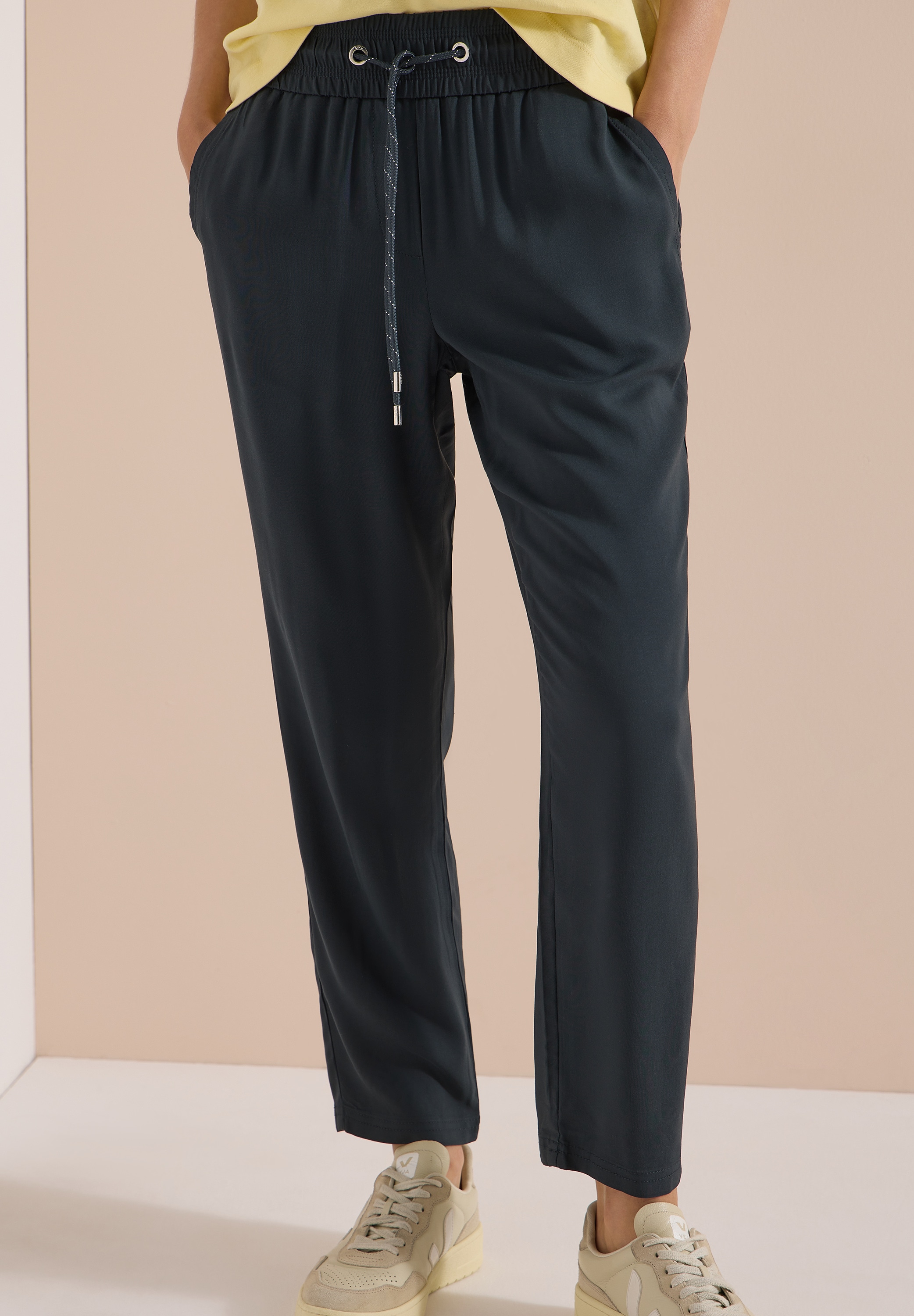 Cecil Jogger Pants »Style Chelsea«  aus Viskose, atmungsaktiv, Loose Fit, schmale Beinform