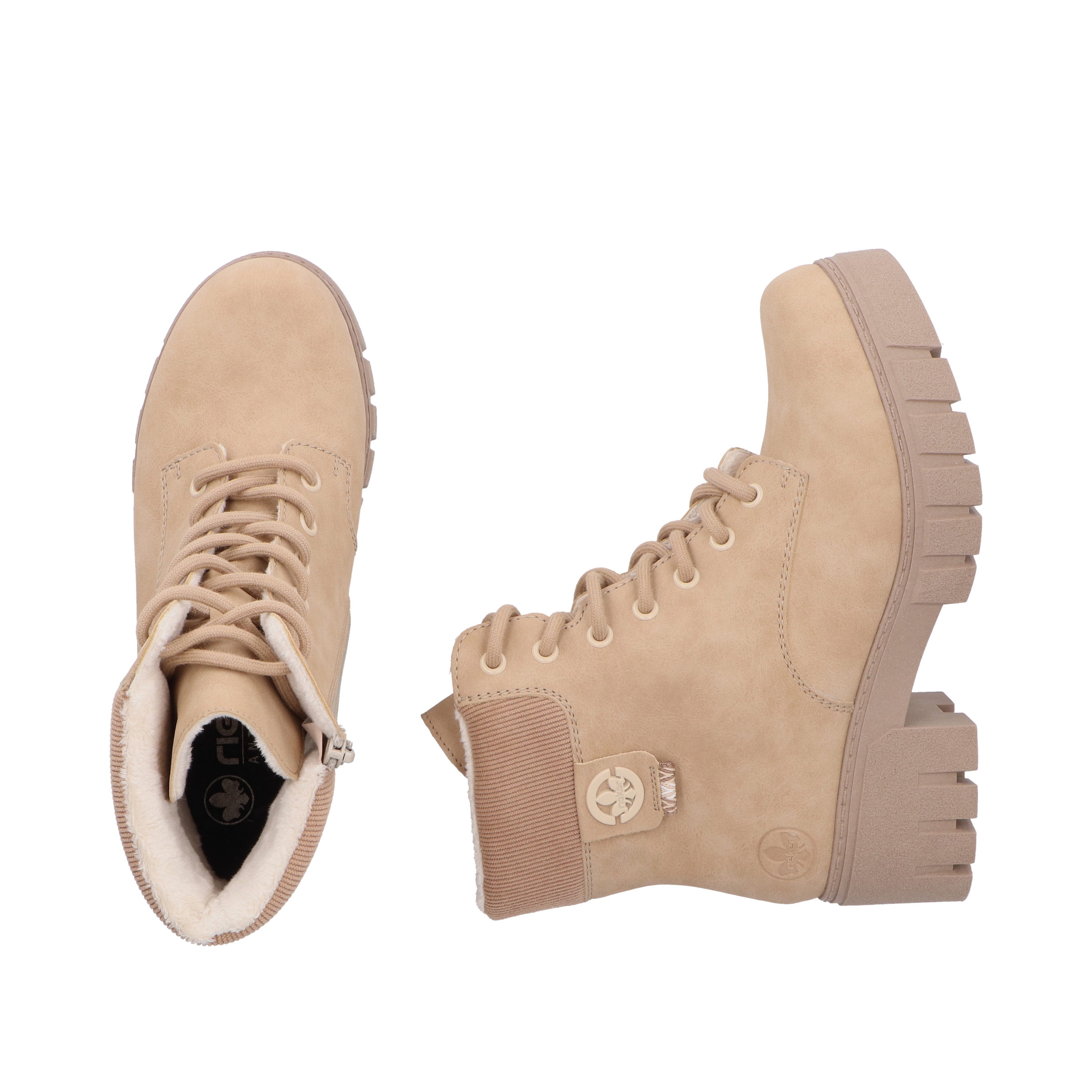 Rieker Schnürboots  Schnürstiefelette, Winterboots mit gepolstertem Schaftrand