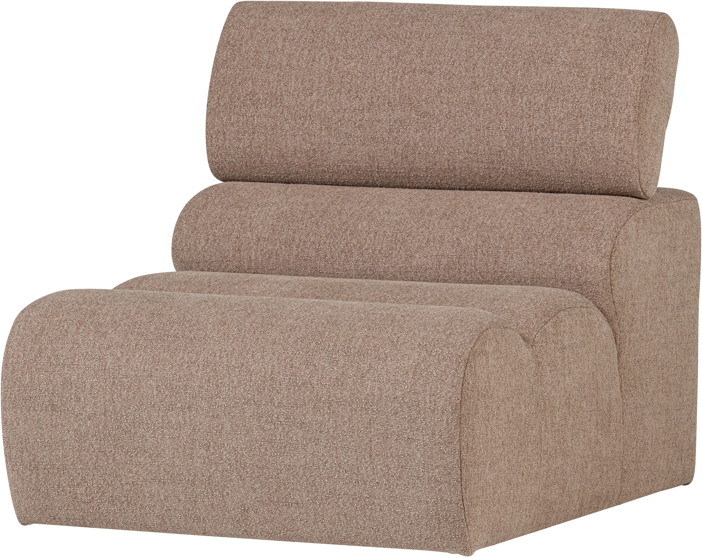 WOOOD Sofa-Mittelelement »Novi Bezug mit verstellbarer Nackenstütze B 82 x T 113 x H 86 cm« Tragkraft 120 kg, Maximale Verschleißfestigkeit