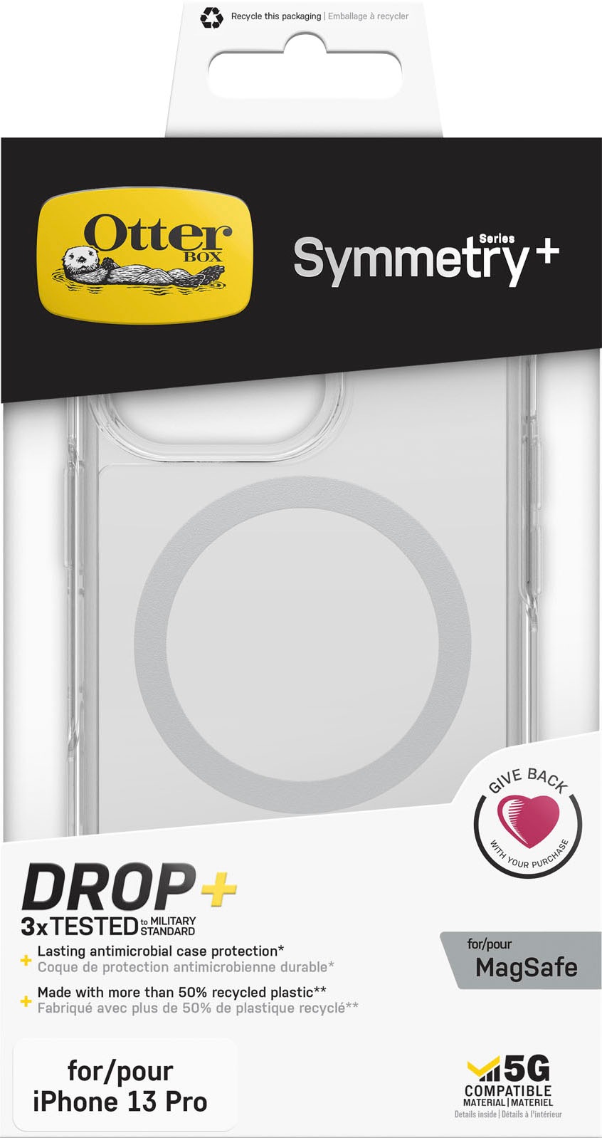 Otterbox Handyhülle »Symmetry Plus Clear Series für Apple iPhone 13 Pro, transparent«