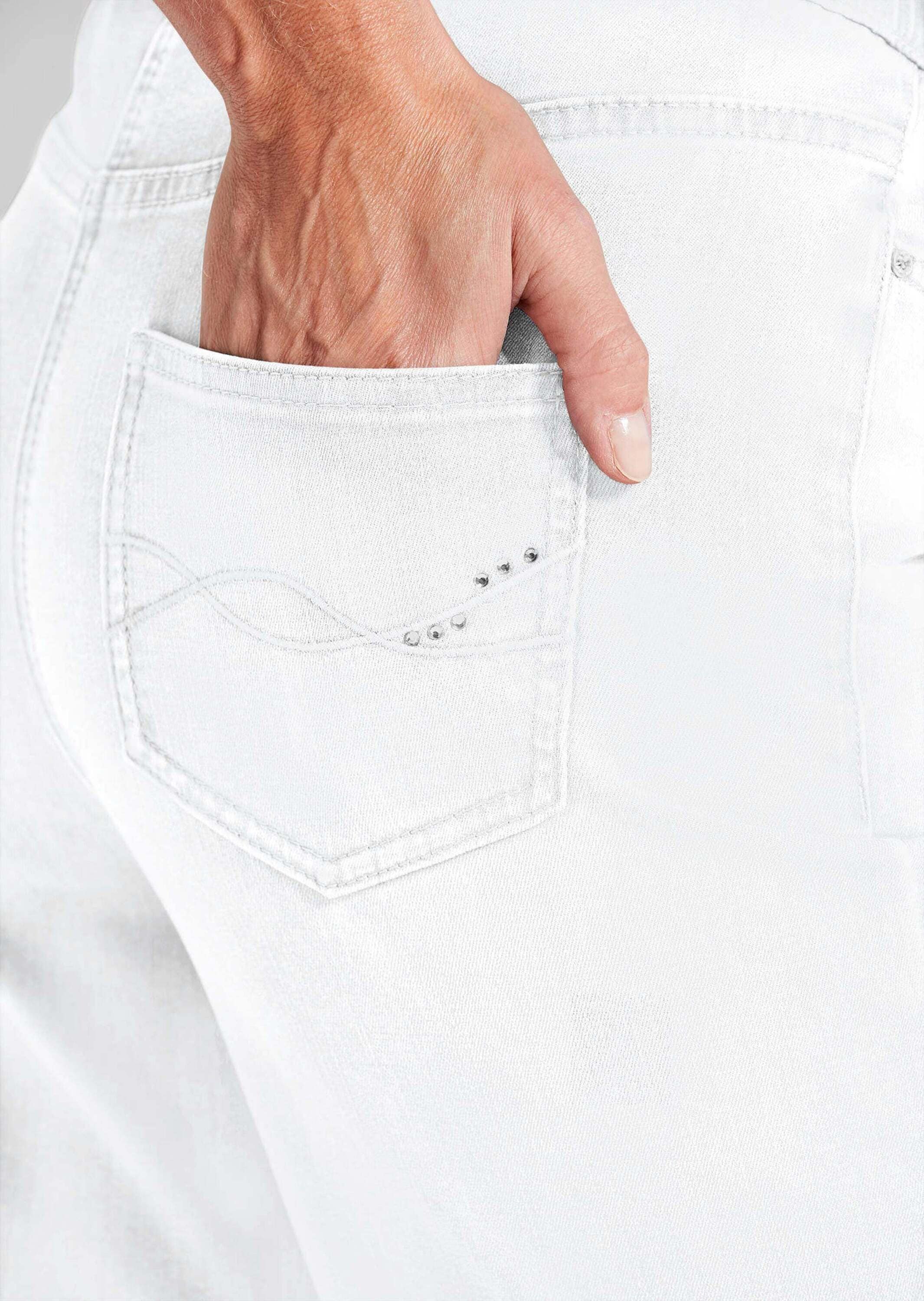 GOLDNER Stretch-Jeans »Kurzgröße Bequeme Jeanshose VERA«