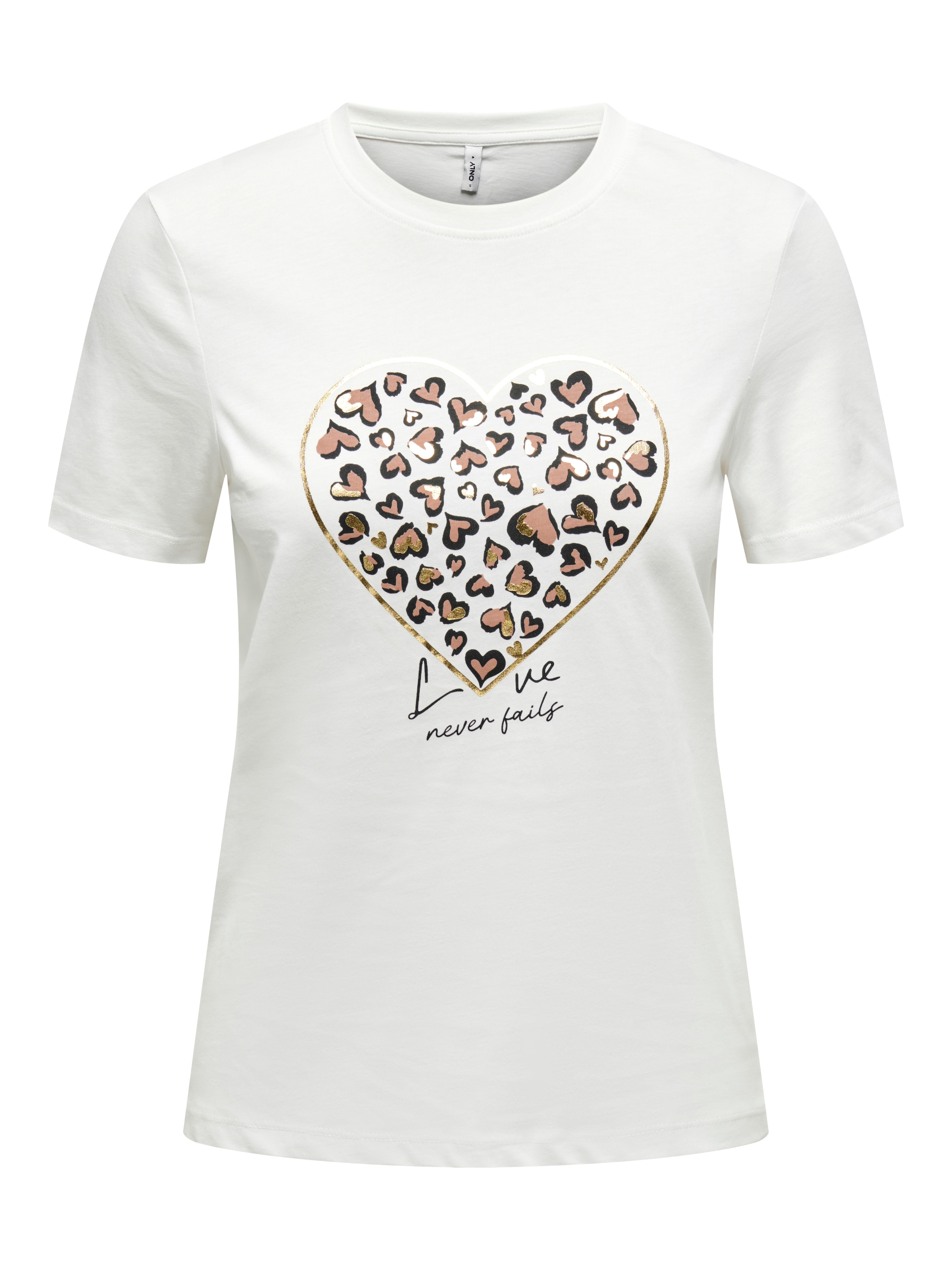 ONLY Kurzarmshirt »ONLTANYA LIFE REG S/S LEO PRINT TOP JRS«