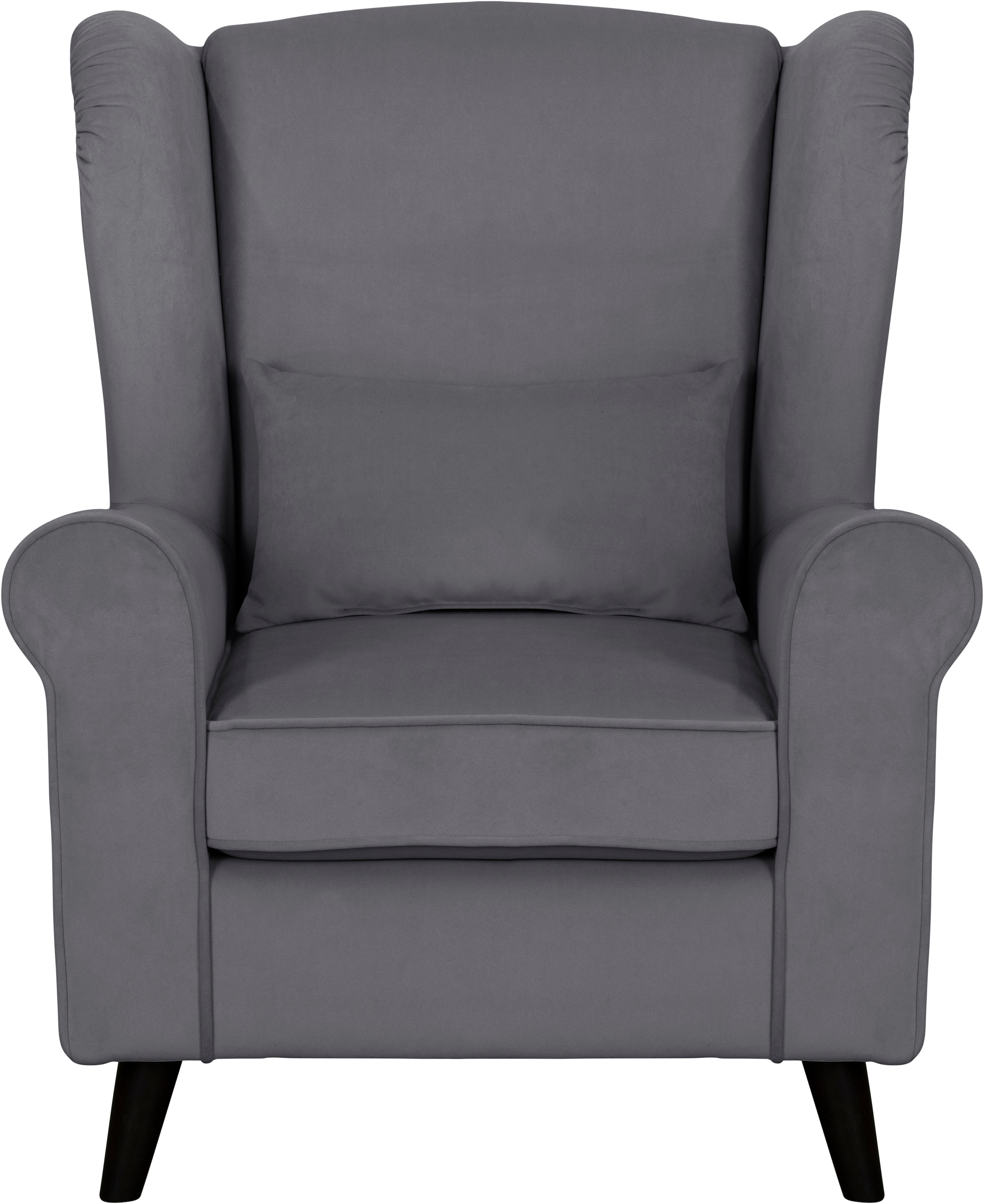 Home affaire Sessel »Ohrensessel CHISTELLE, wahlweise mit Polsterhocker« mit Wellenunterfederung, Maße: B/T/H: 81/87/99 cm