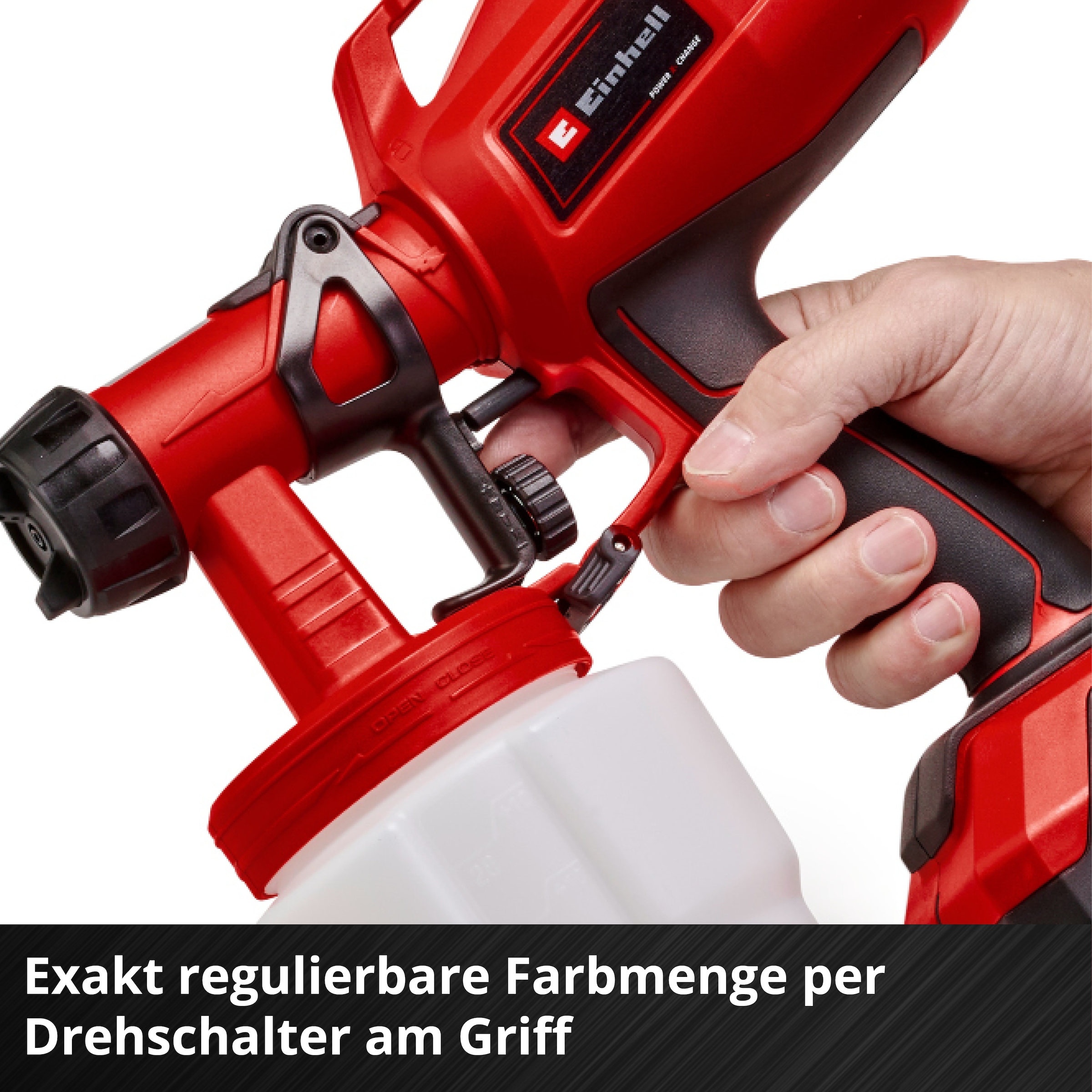 Einhell Farbsprühgerät »TC-SY 18/60 Li (1x2,5 Ah)«, (Set), inkl. Akku und Ladegerät