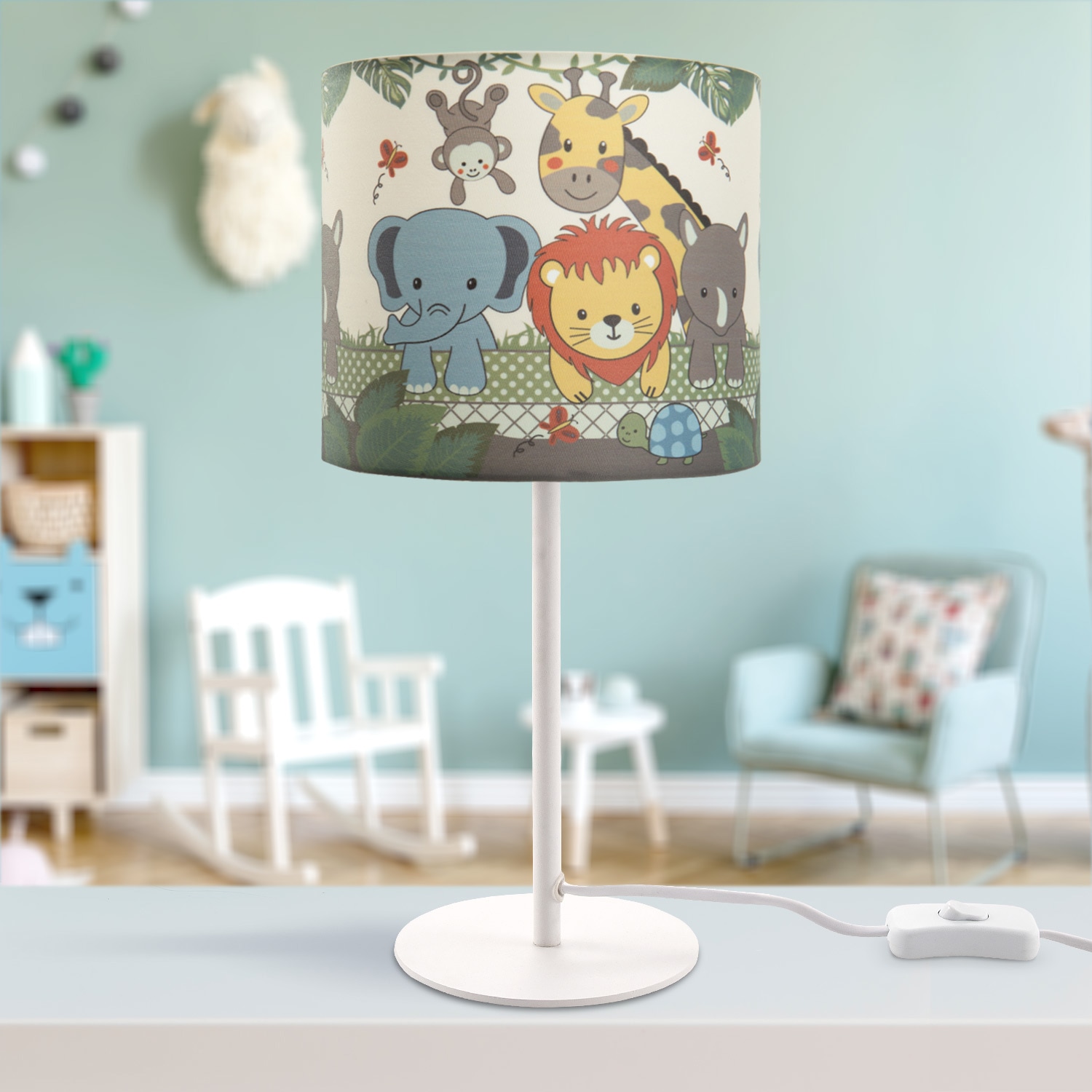 Paco Home Tischleuchte »Diamond 634«, 1 flammig-flammig, Kinderlampe LED  Kinderzimmer Lampe Dschungel-Tiere, Tischleuchte E14 kaufen im OTTO Online  Shop
