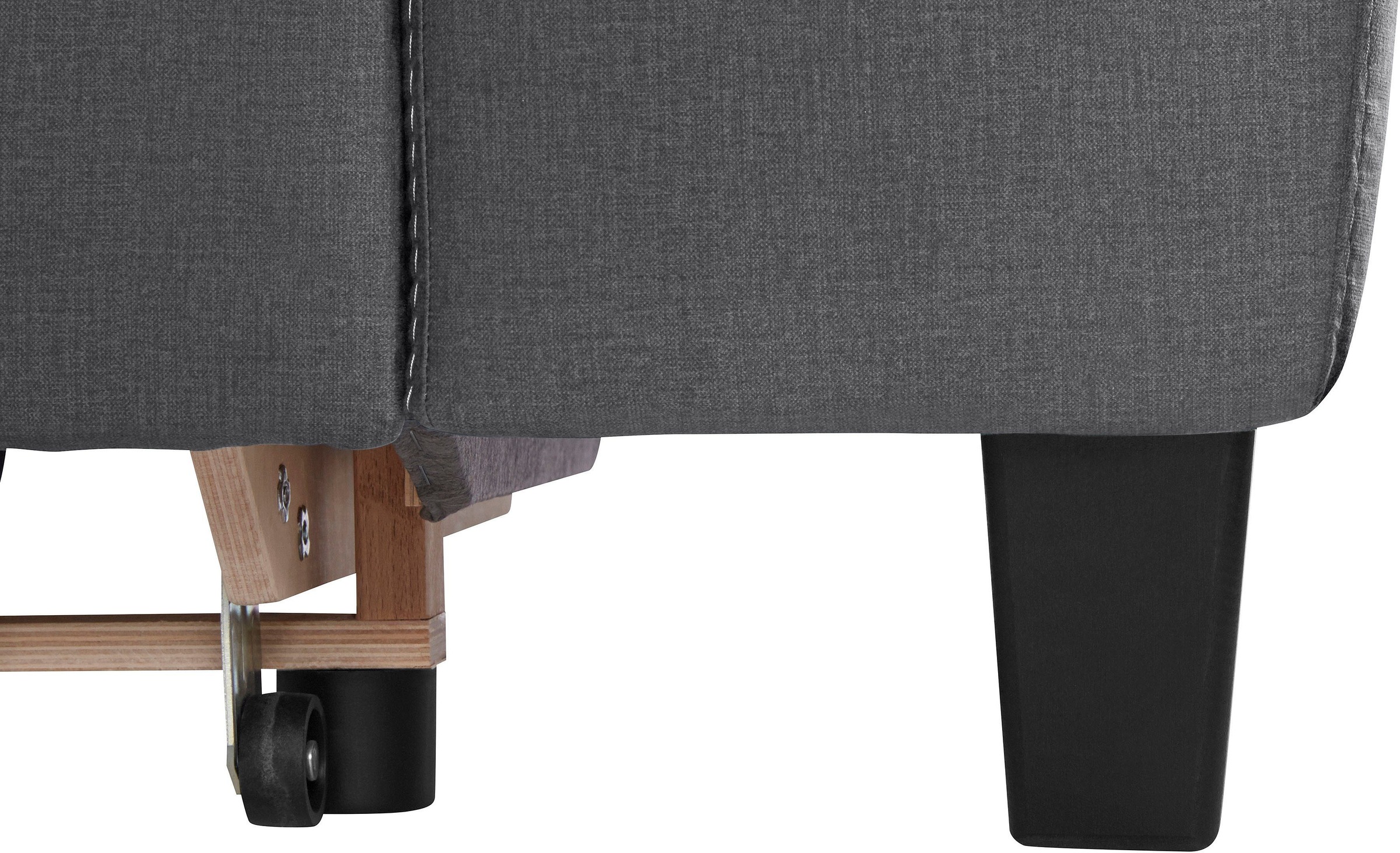COTTA Polstergarnitur »Morven L-Form«, (Set), Set bestehend aus: Ecksofa mit Kopfteilverstellung & Hocker