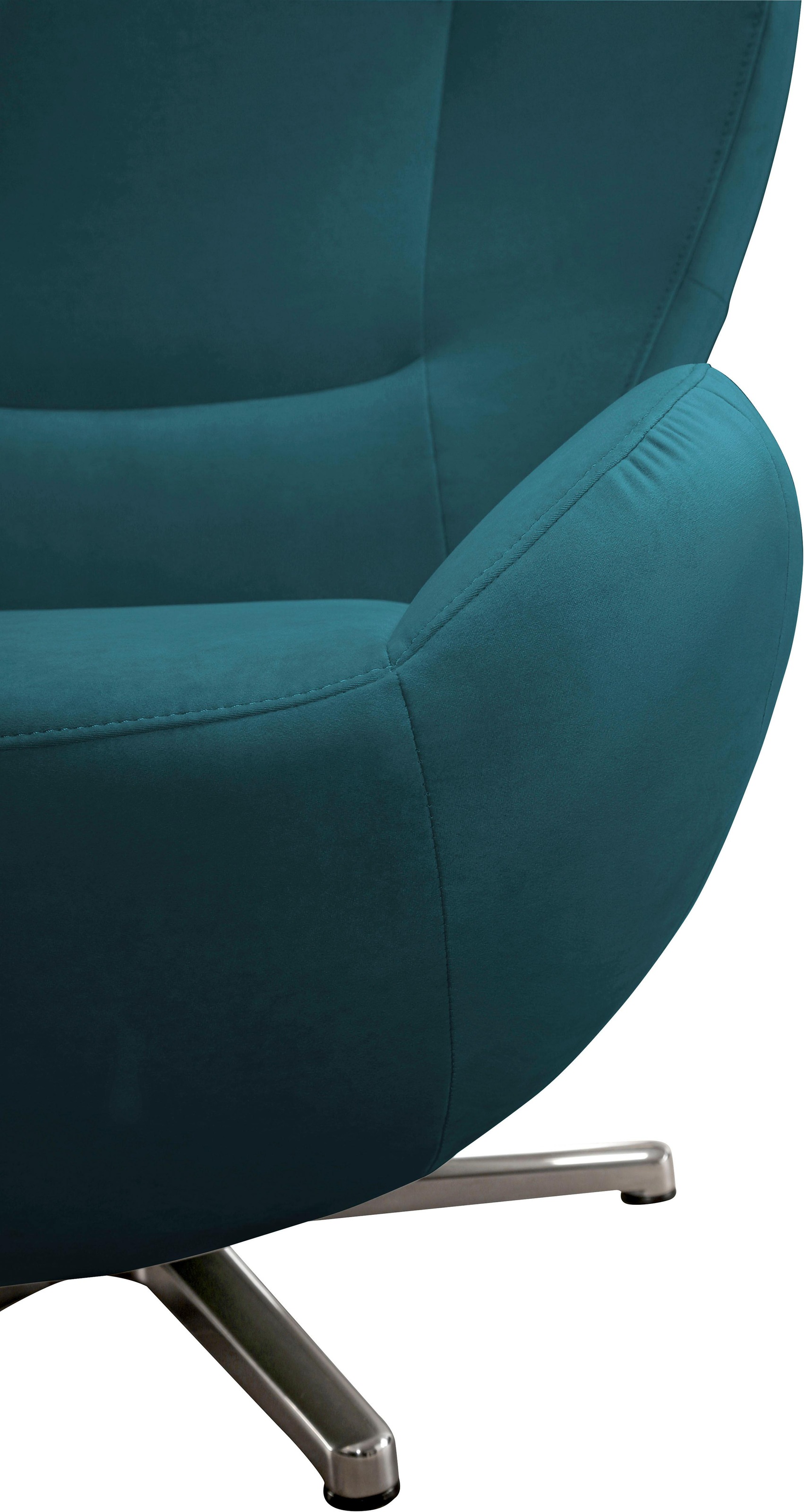 TOM TAILOR HOME Hocker »TOM PURE«, mit Metall-Drehfuß in Chrom