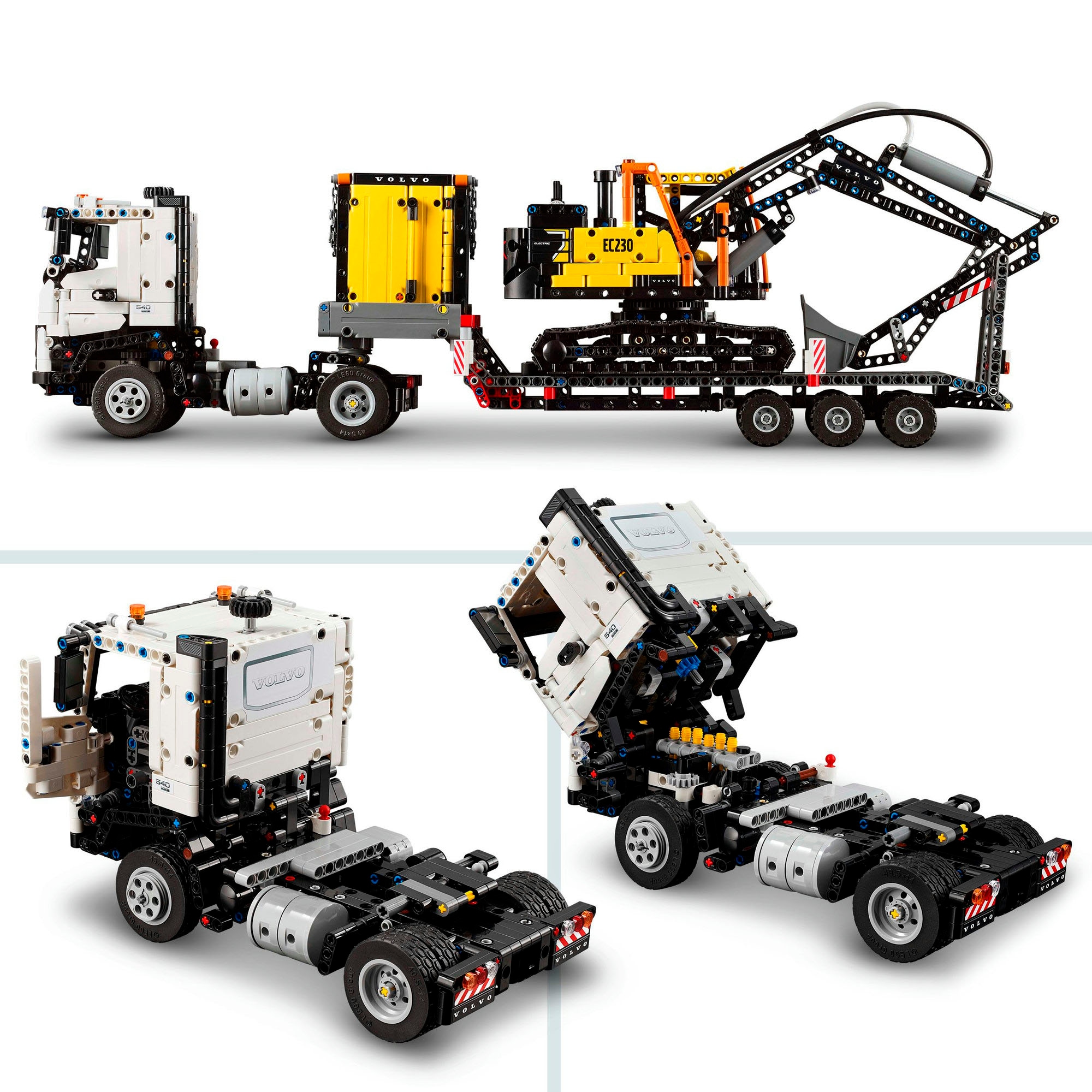 LEGO® Konstruktionsspielsteine »Volvo FMX LKW mit EC230 Electric Raupenbagger (42175), LEGO Technic«, (2274 St.), Made in Europe