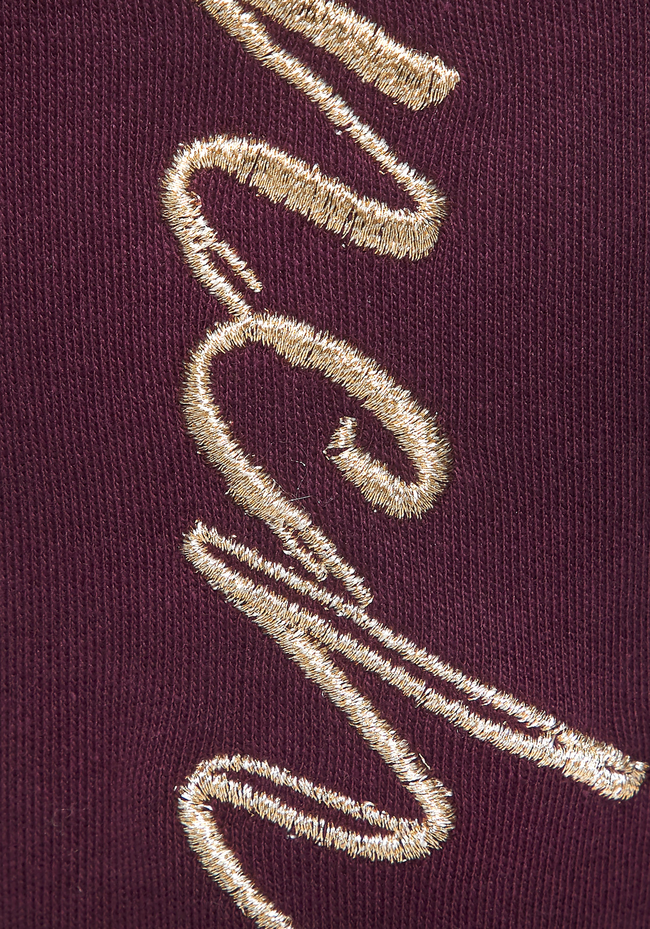 Bench. Loungewear Relaxhose  mit glänzender Logostickerei, Loungeanzug