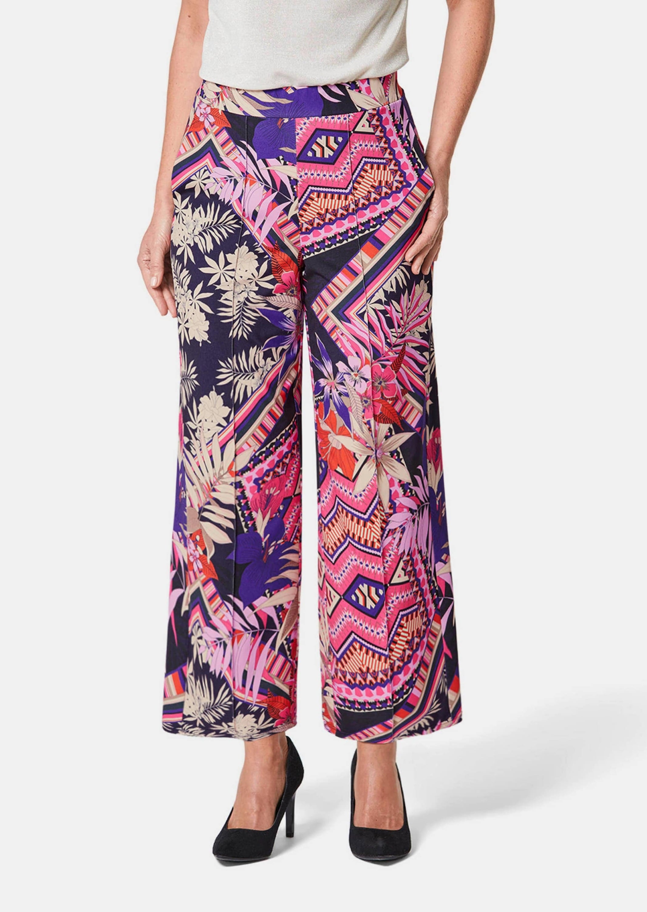 GOLDNER 2-in-1-Hose »Kurzgröße Stretchbequeme Druck-Culotte LOUISA«