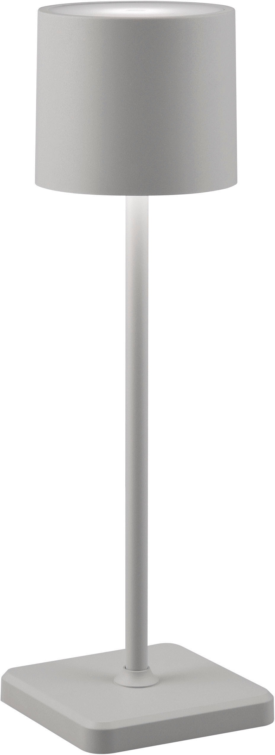 REALITY Leuchten LED Außen-Tischleuchte »Fernandez«, LED fest integriert, dimmbar, Lichtfarbe einstellbar, USB Ladestation