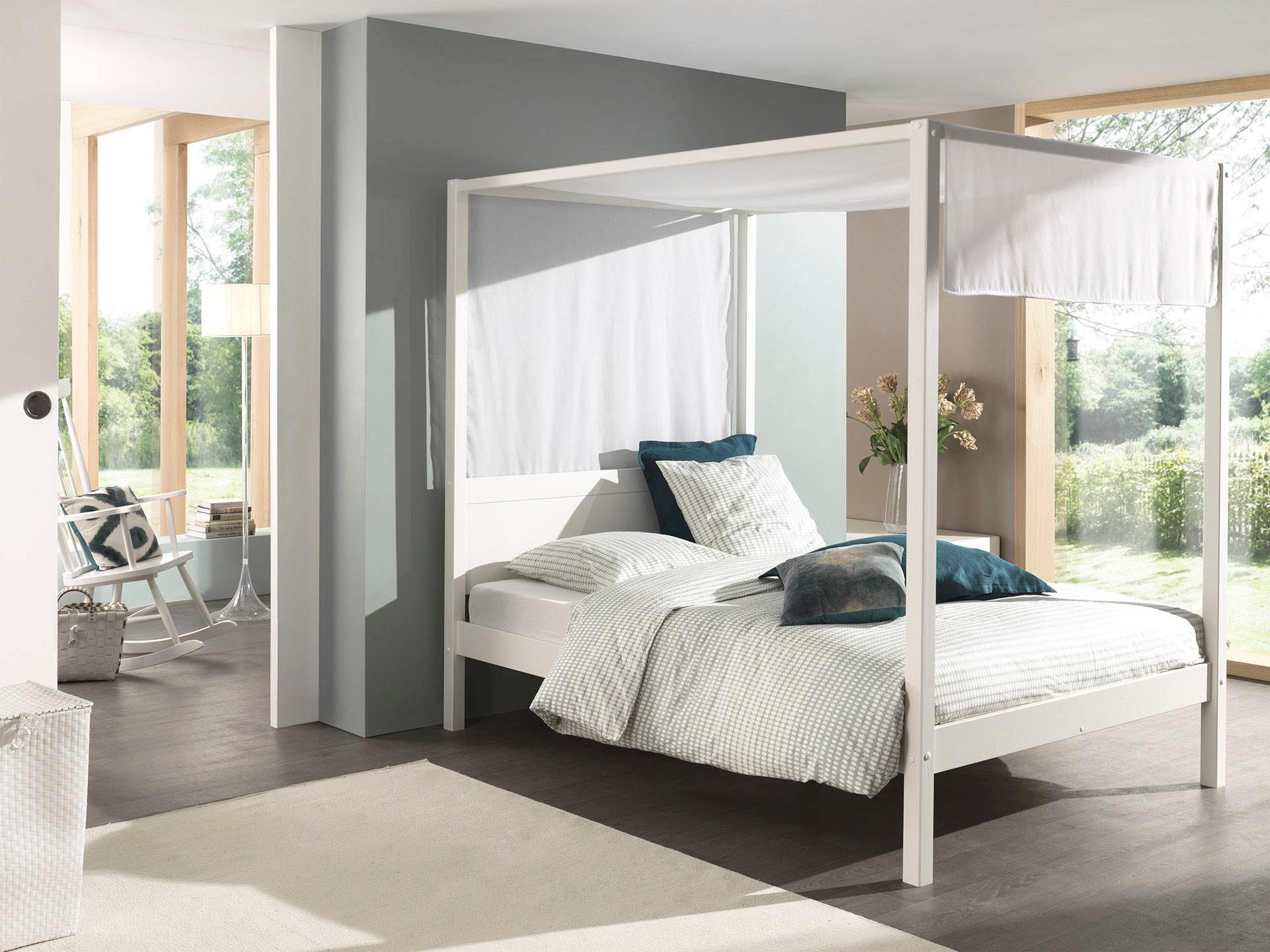 Vipack Himmelbett, (Made in Europe), wahlweise mit Textil-Set