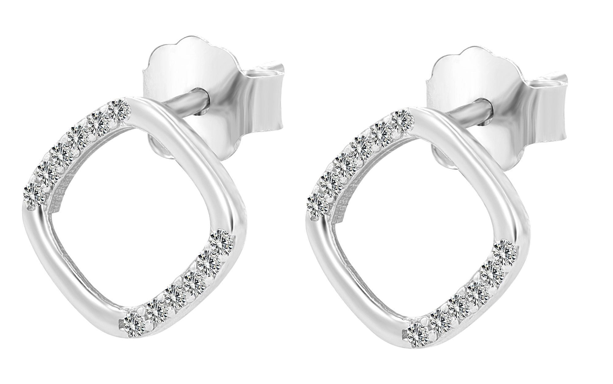 Adelia´s Paar Ohrstecker »Damen Ohrringe ¿ Ohrstecker aus 925 Silber«