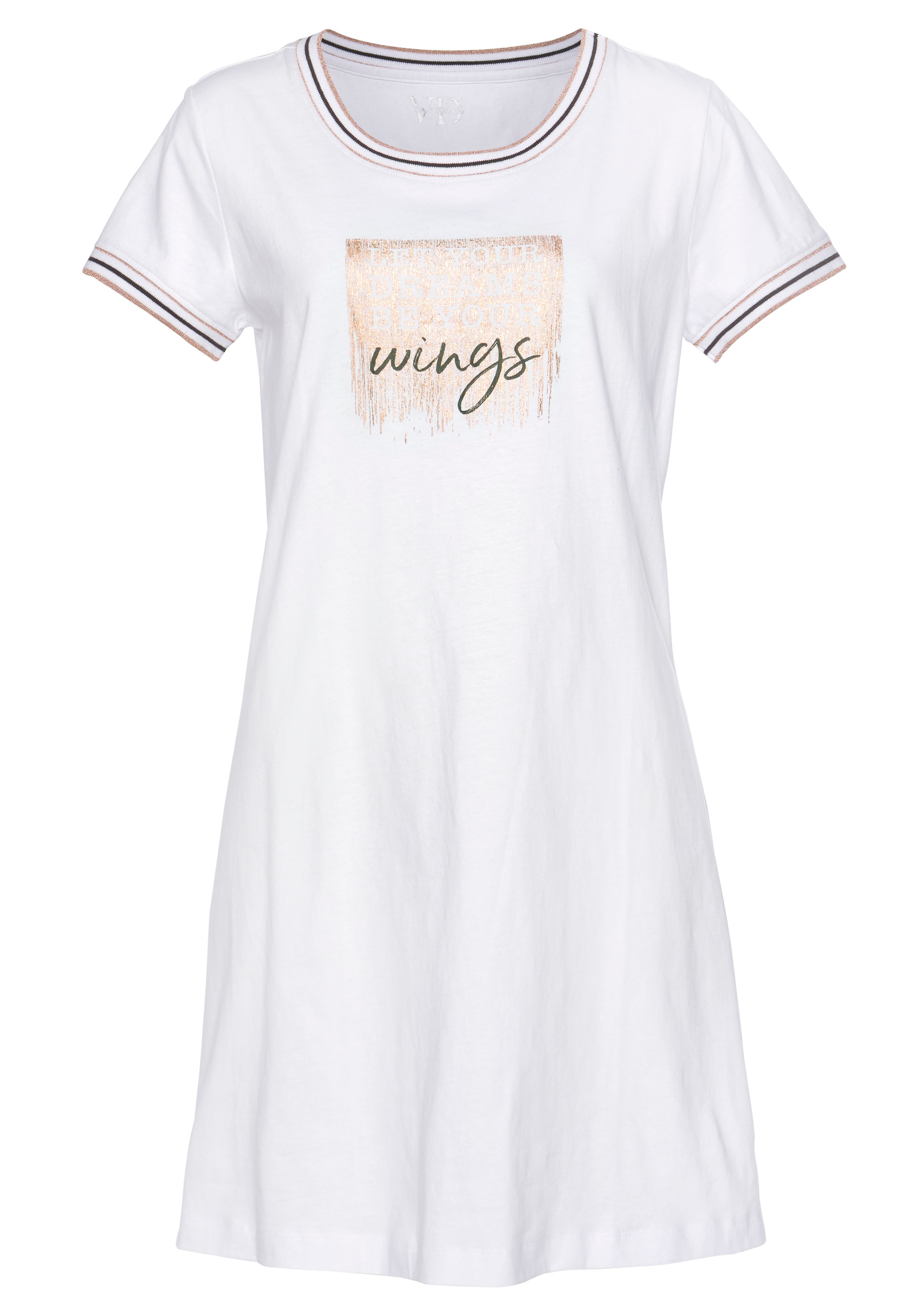 Vivance Dreams Nachthemd, mit Statement-Print