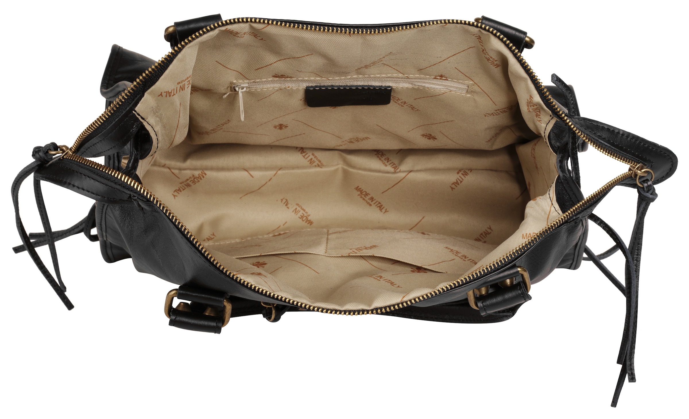 forty° Shopper, echt Leder, Made in Italy