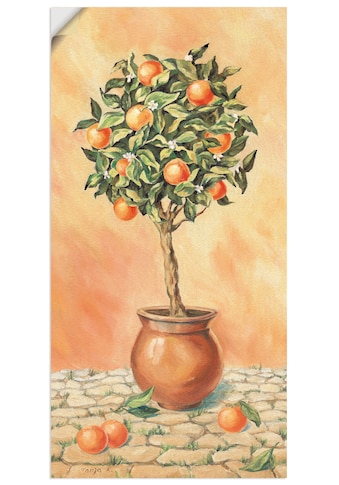 Wandbild »Orangenbaum I«, Pflanzen, (1 St.)