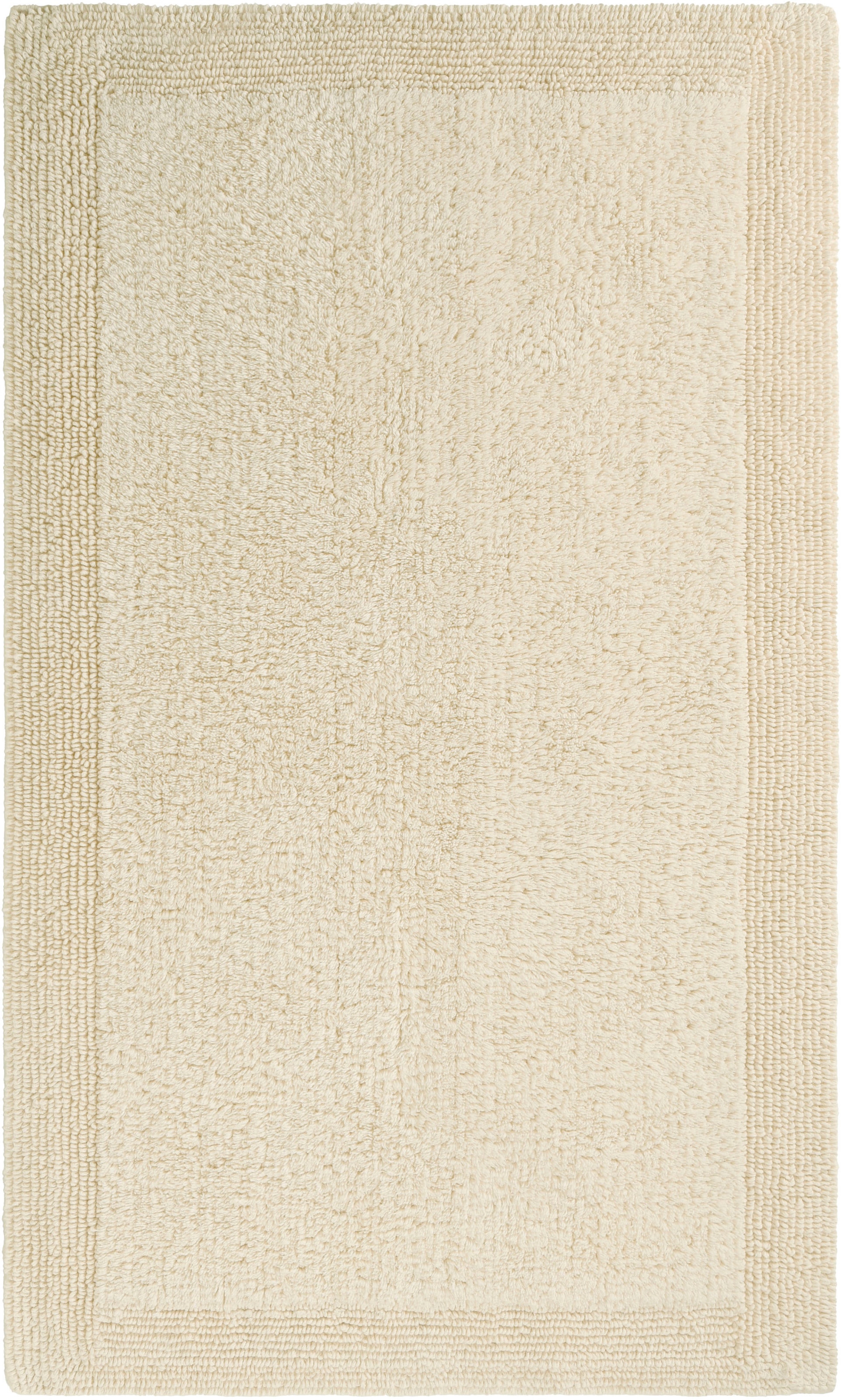 OTTO home Badematte »Kapra, Badvorleger, Badezimmer Teppich« Höhe 14 mm beidseitig nutzbar | fußbodenheizungsgeeignet | strapazierfähig mit Bordüre, Badteppich, Badematte, Baumwolle